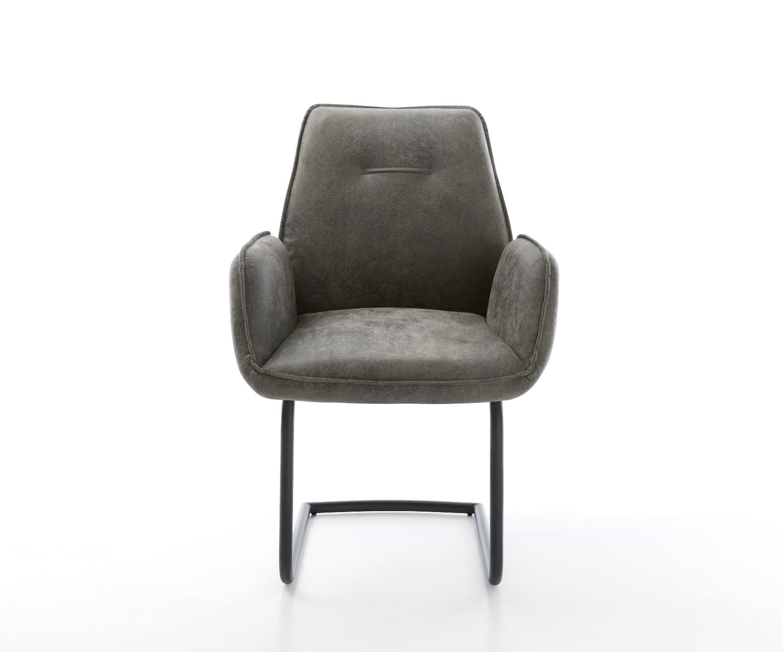 Sledemodel Zoa-Flex microvelours grijs antiek sledemodel rond zwart pocketveer kern 2