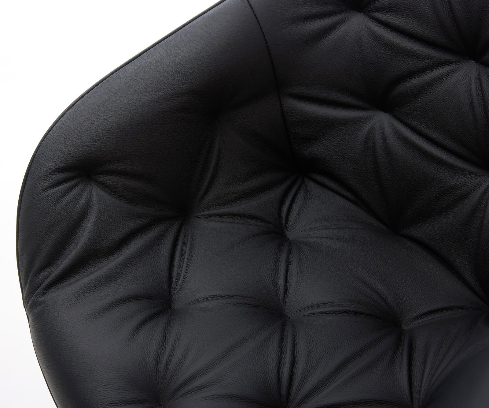Eetkamerstoel Gaio-Flex echt leer zwart slipframe zwart 3 Eetkamerstoel Gaio-Flex echt leer zwart slipframe zwart 3