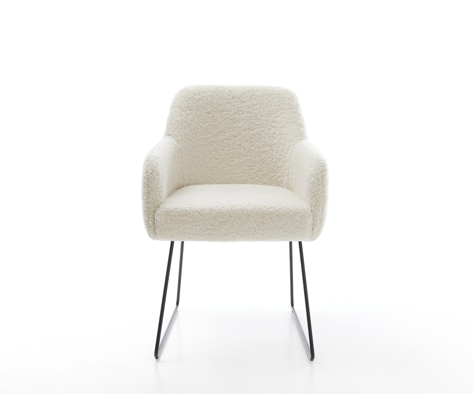 Eetkamerstoel Greg-Flex teddy beige slipframe zwart pocketveer kern 2