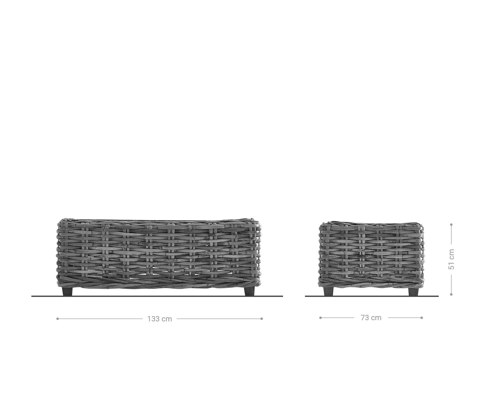 Loungetafel Nizza 133x73x51 Rotan witgewassen glazen blad loungetafel 5 Loungetafel Nizza 133x73x51 Rotan witgewassen glazen blad loungetafel 5