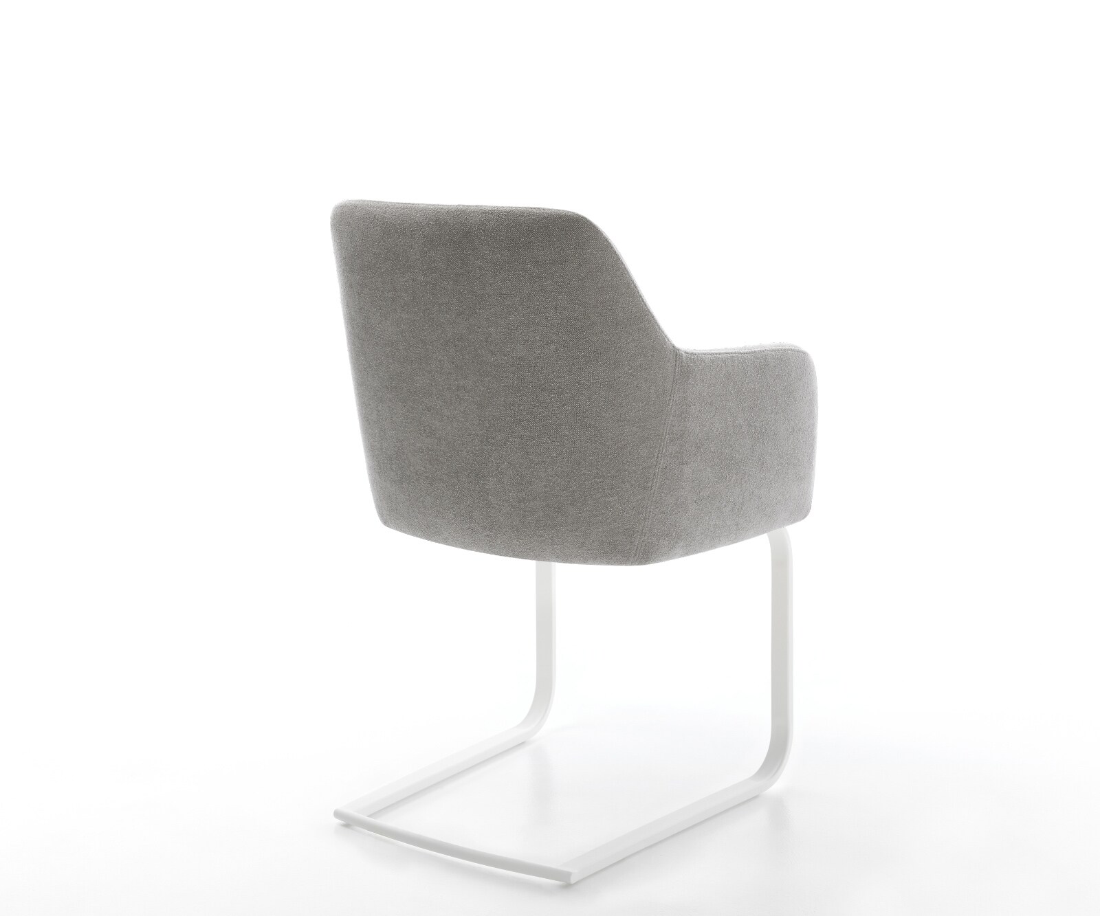 Sledemodel Greg-Flex zachte stof met structuur grijs sledemodel vlak wit pocketveer kern 5