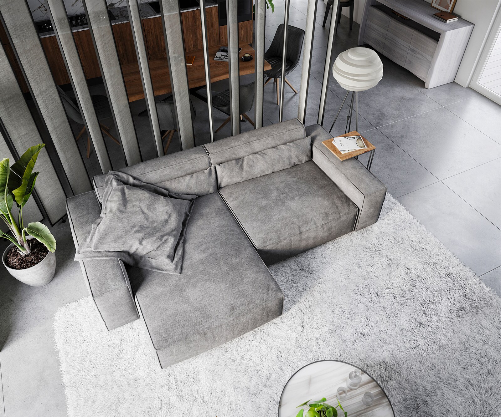 Hoekbank Sirpio XL 270x170 cm microvezel taupe recamiere variabele 3