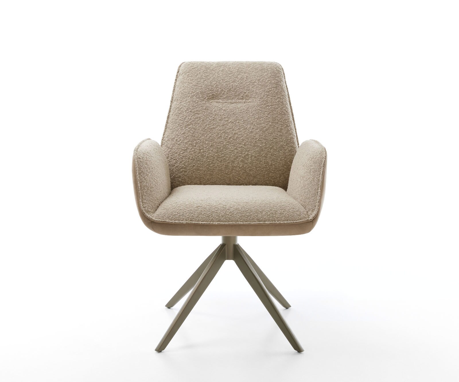 Draaistoel Zoa-Flex materiaalmix mud kruisframe breed afwerking met titanium 360° draaibaar rocker-functie pocketveer kern 1 Draaistoel Zoa-Flex materiaalmix mud kruisframe breed afwerking met titanium 360° draaibaar rocker-functie pocketveer kern 1