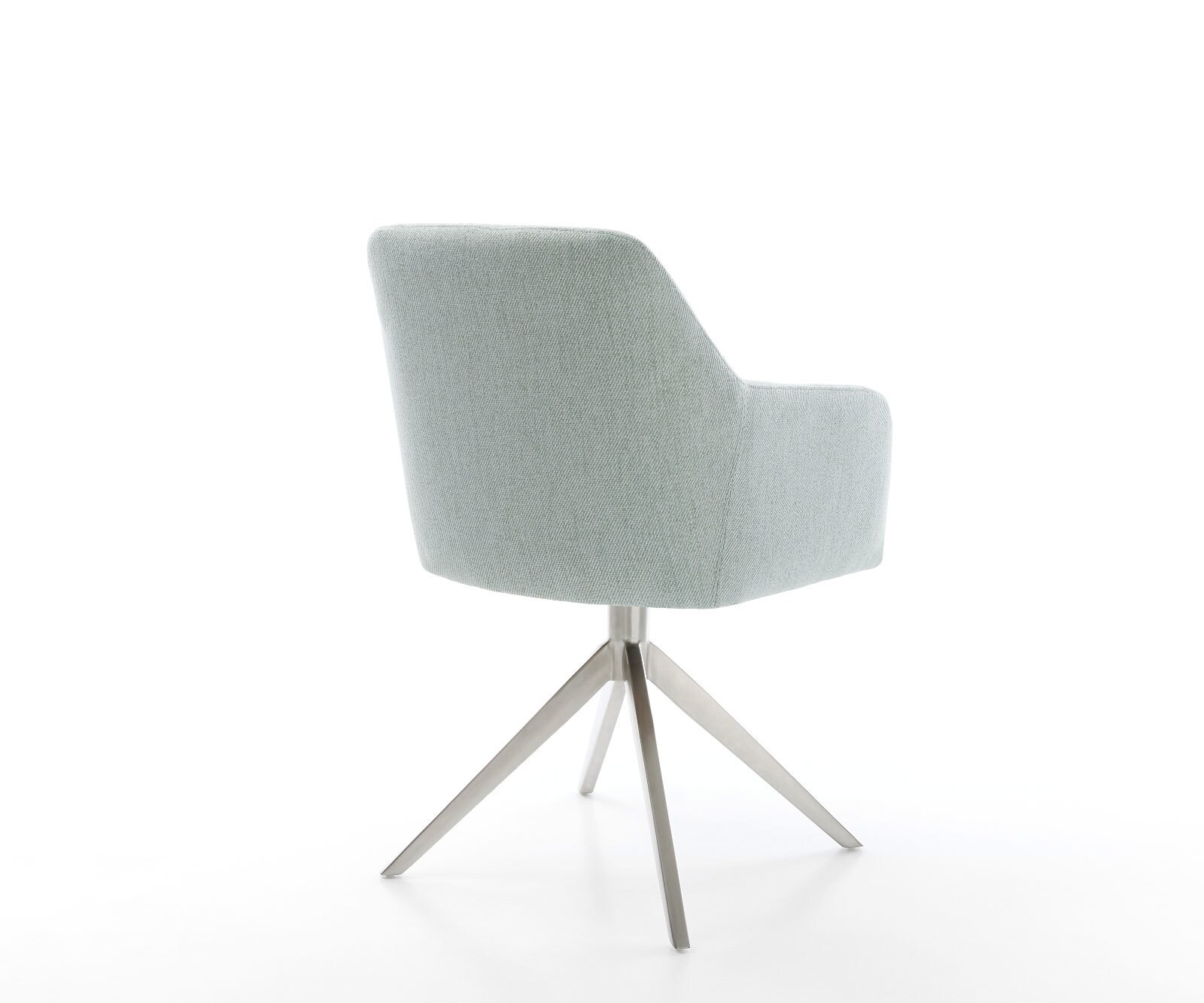Eetkamerstoel Greg-Flex stripes mint kruisframe breed roestvrij staal 5