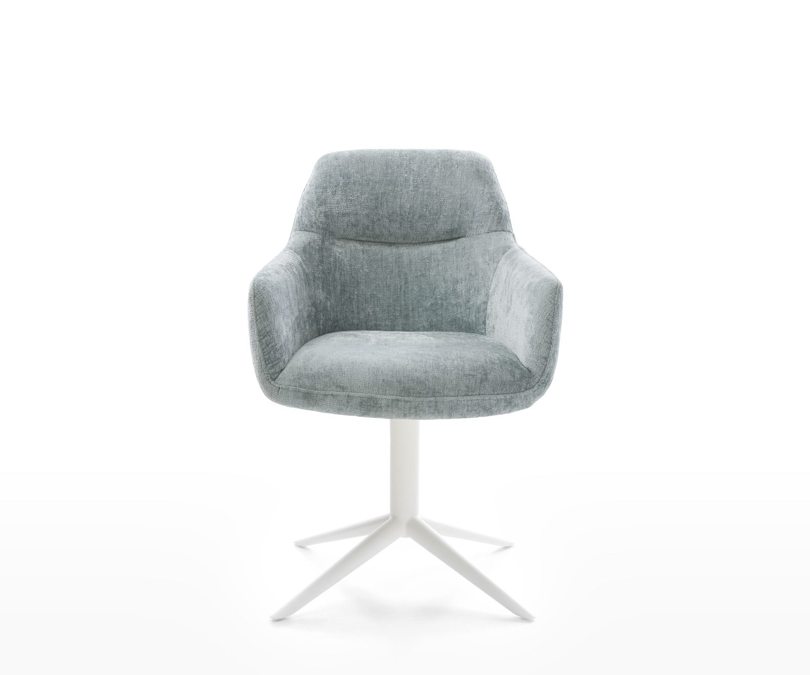 Draaistoel Pejo-Flex chenille pastelblauw kruispoot wit 360° draaibaar rocker-functie pocketveer kern 1 Draaistoel Pejo-Flex chenille pastelblauw kruispoot wit 360° draaibaar rocker-functie pocketveer kern 1