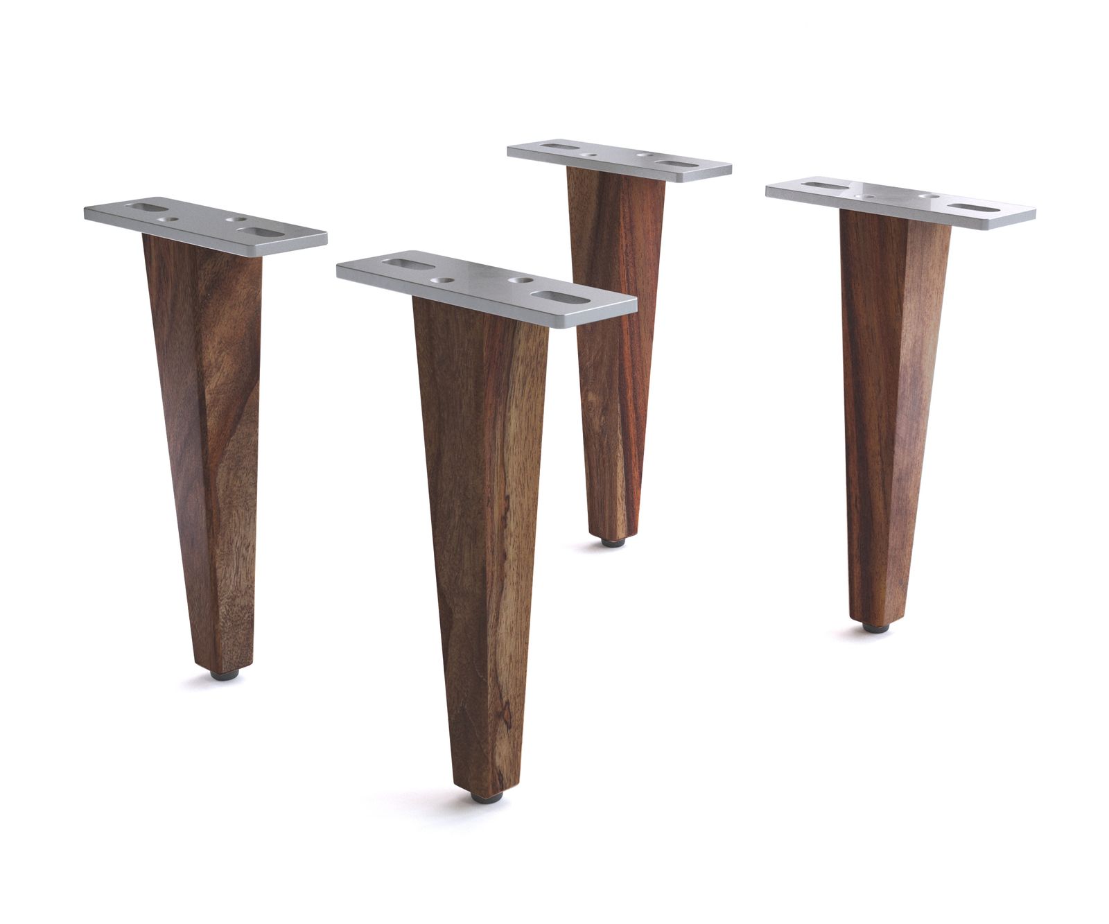 Poten Live-Edge voor dressoirs en Tv-meubel roestvrij staal (Set van 2). 