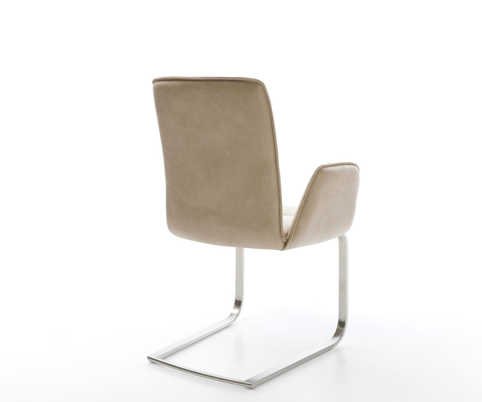 Sledemodel Vinja-Flex microvelours beige vintage sledemodel vlak roestvrij staal 4