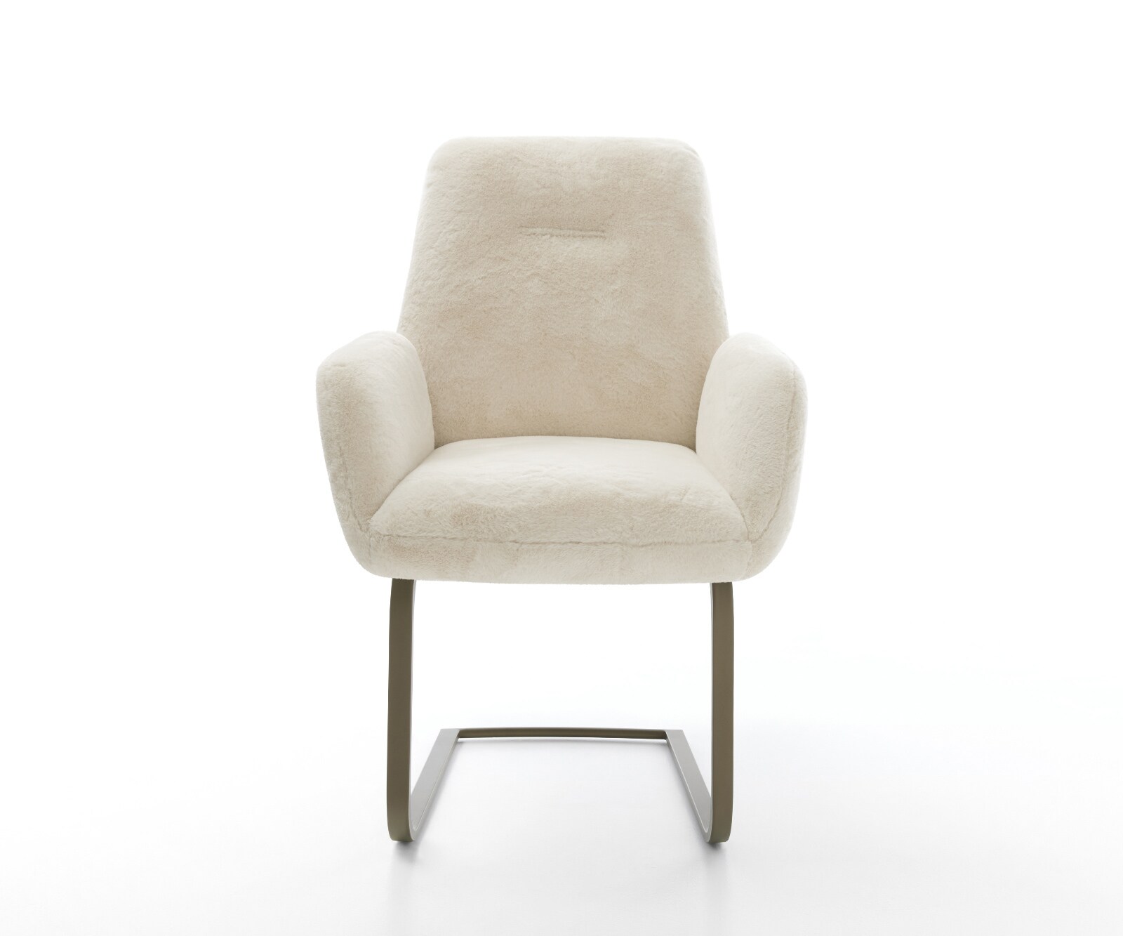 Sledemodel Zoa-Flex pluchen crème-wit sledemodel vlak afwerking met titanium pocketveer kern 2