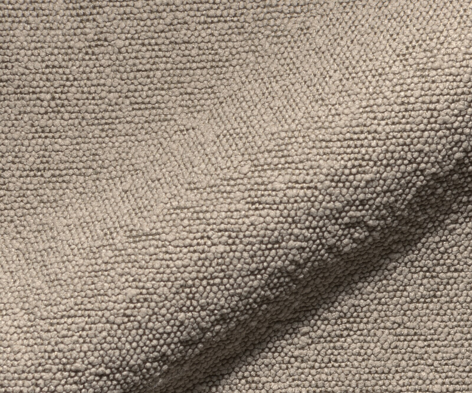 Eetkamerbank Taya-Flex 285x190 cm bouclé mud platte sledebasis afwerking met titaniumeffect pocketvering links 3