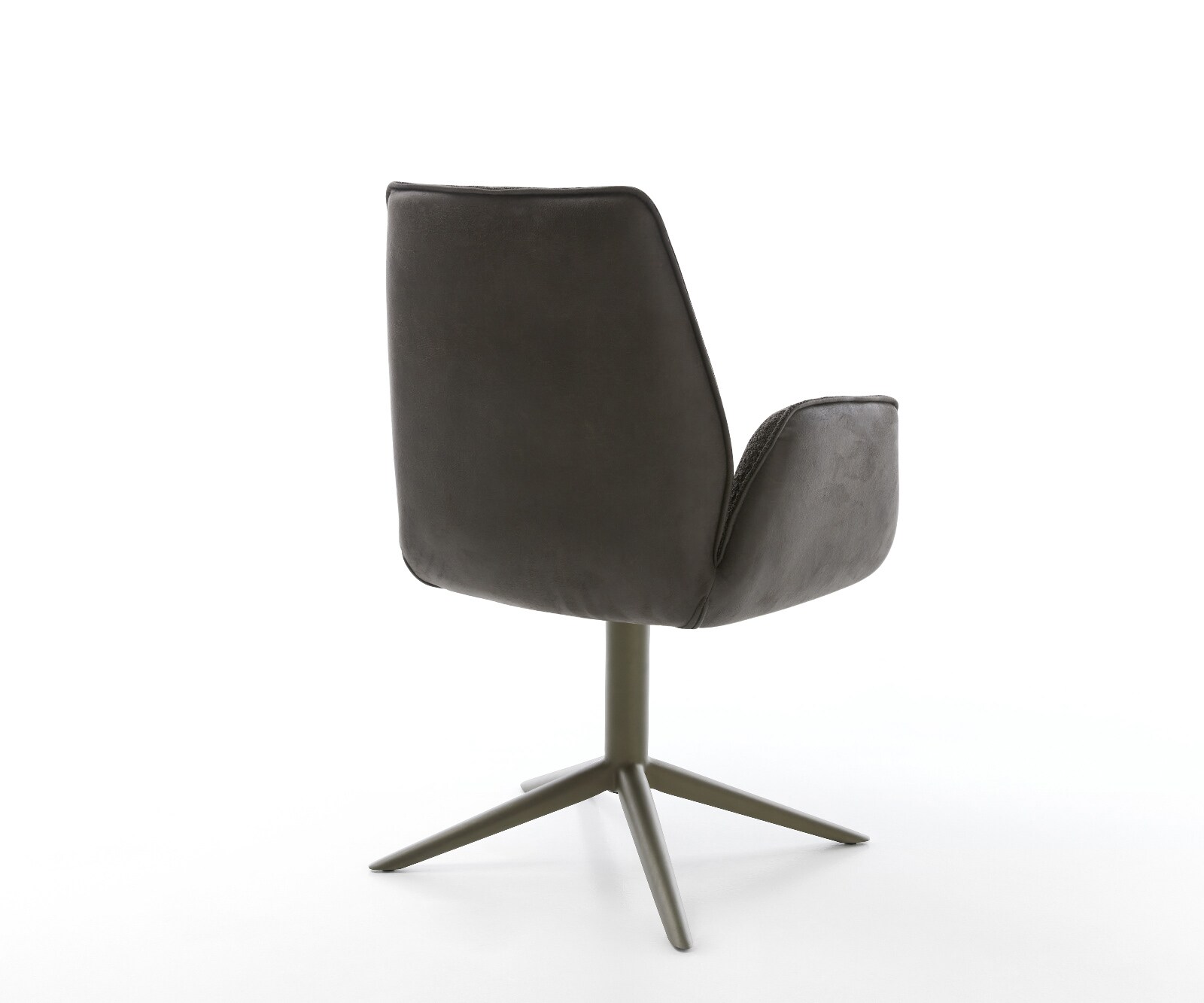 Draaistoel Zoa-Flex materiaalmix zwart kruispoot afwerking met titanium 360° draaibaar rocker-functie pocketveer kern 5