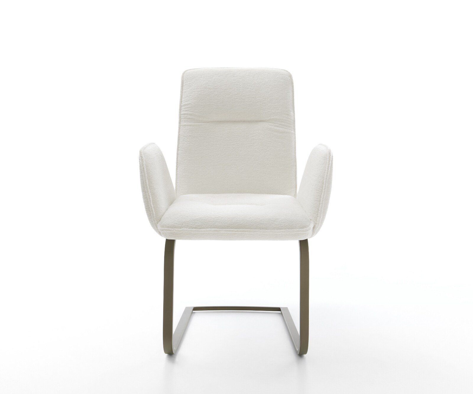 Sledemodel Vinja-Flex bouclé zacht beige sledemodel vlak afwerking met titanium 2