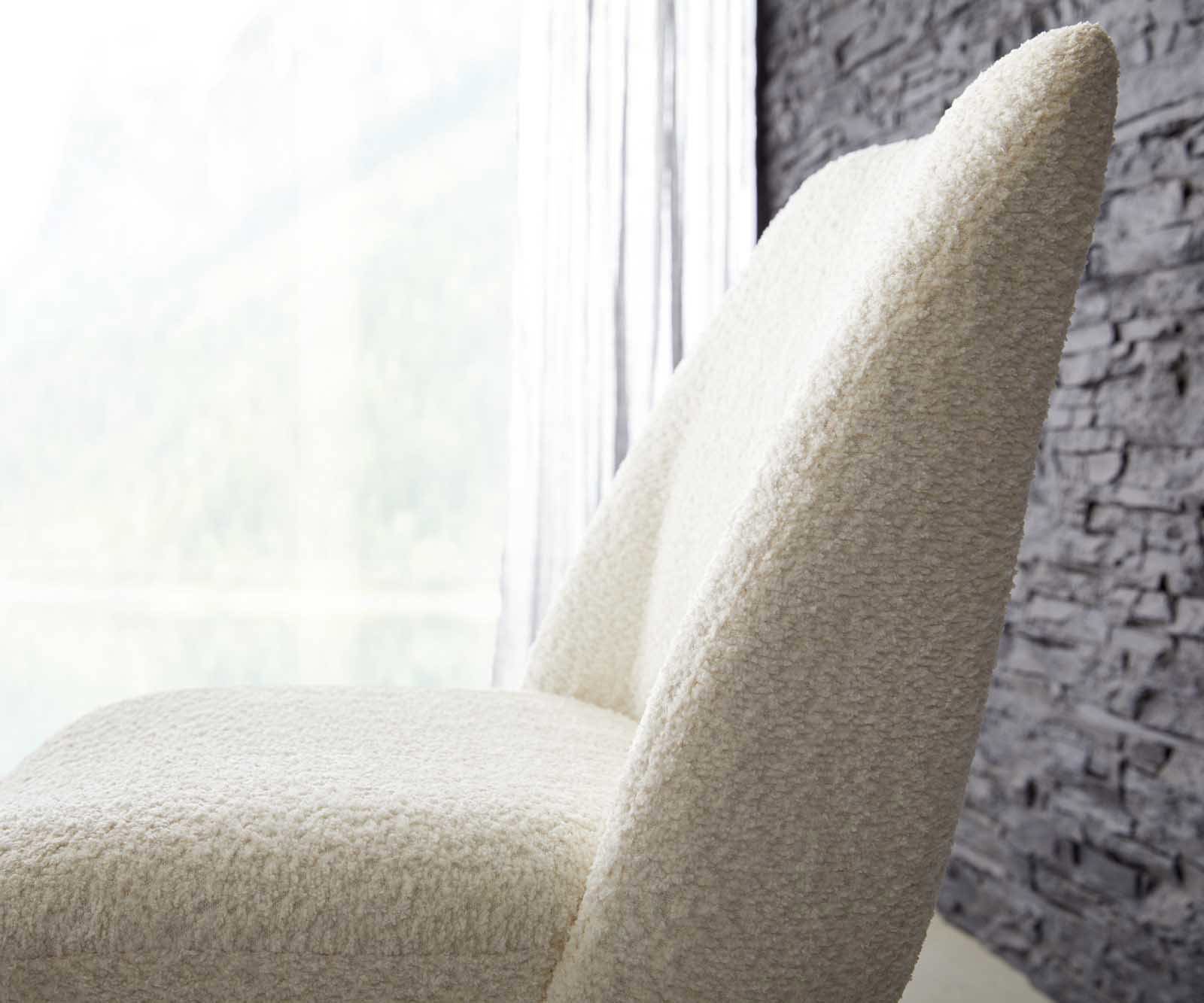 Draaistoel Elso-Flex bouclé wit kruisframe conisch zwart 180° draaibaar pocketveer kern 3 Draaistoel Elso-Flex bouclé wit kruisframe conisch zwart 180° draaibaar pocketveer kern 3