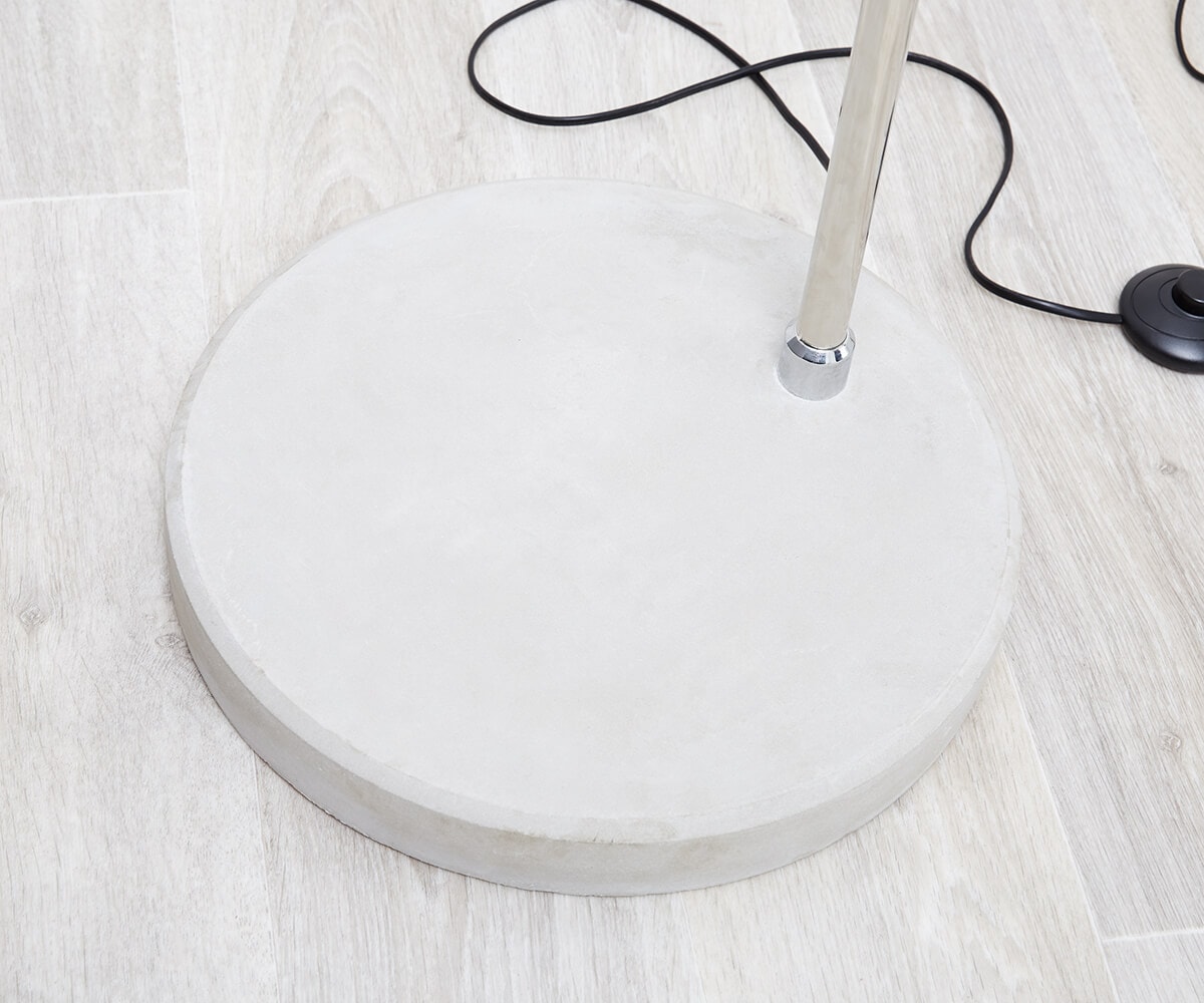 Big-Deal Eco zilver booglamp betonnen voet in hoogte verstelbaar 4 Big-Deal Eco zilver booglamp betonnen voet in hoogte verstelbaar 4