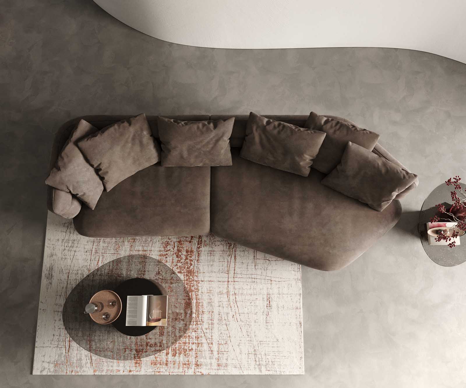 Sofa Roya 320x140 cm microvezel taupe vintage 3 Sofa Roya 320x140 cm microvezel taupe vintage 3