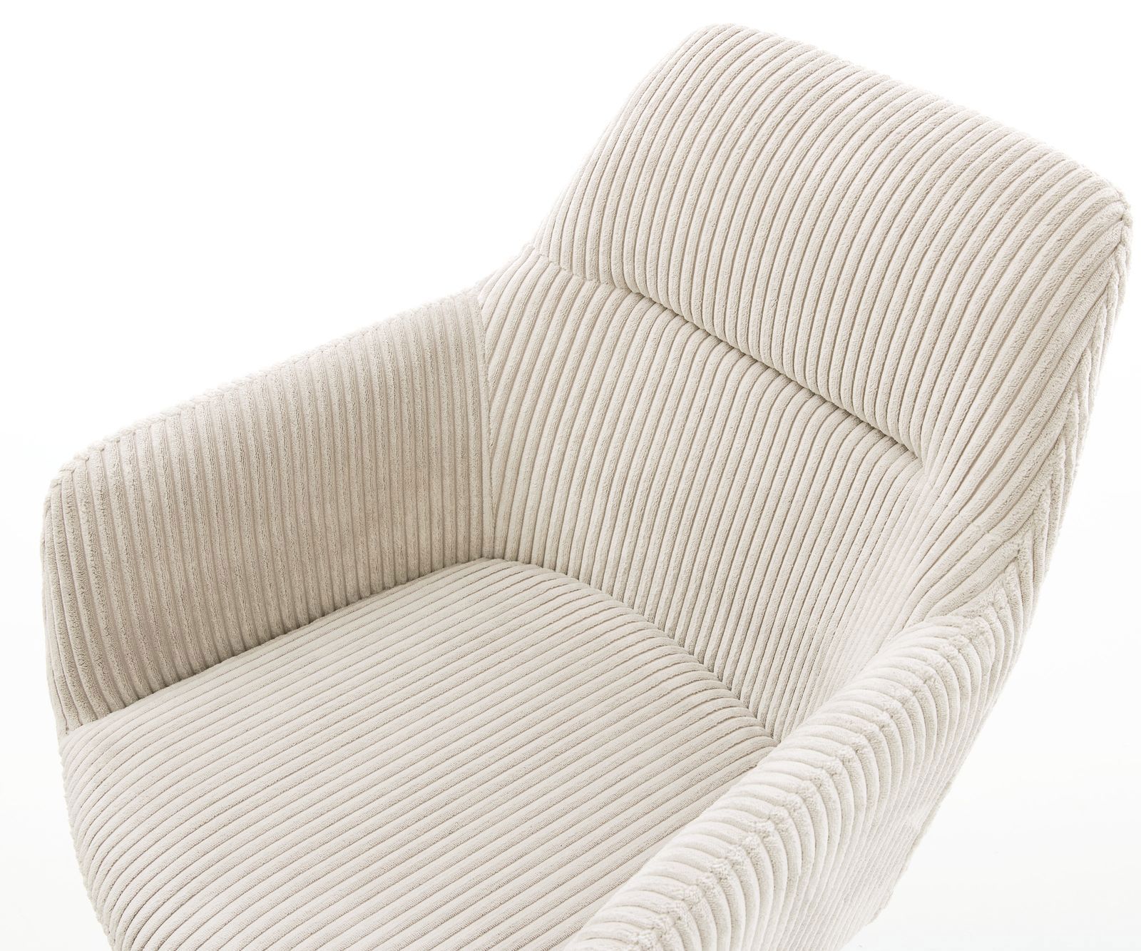 Eetkamerstoel Pejo-Flex koord beige slipframe roestvrij staal pocketveer kern 3