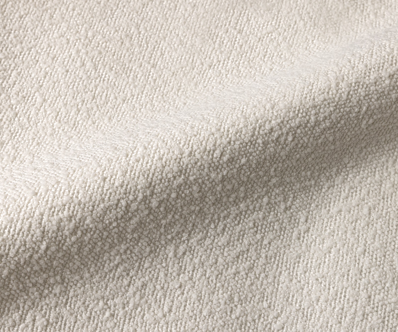 Loungestoel Nova 88x88 cm bouclé crème-wit 1 Loungestoel Nova 88x88 cm bouclé crème-wit 1