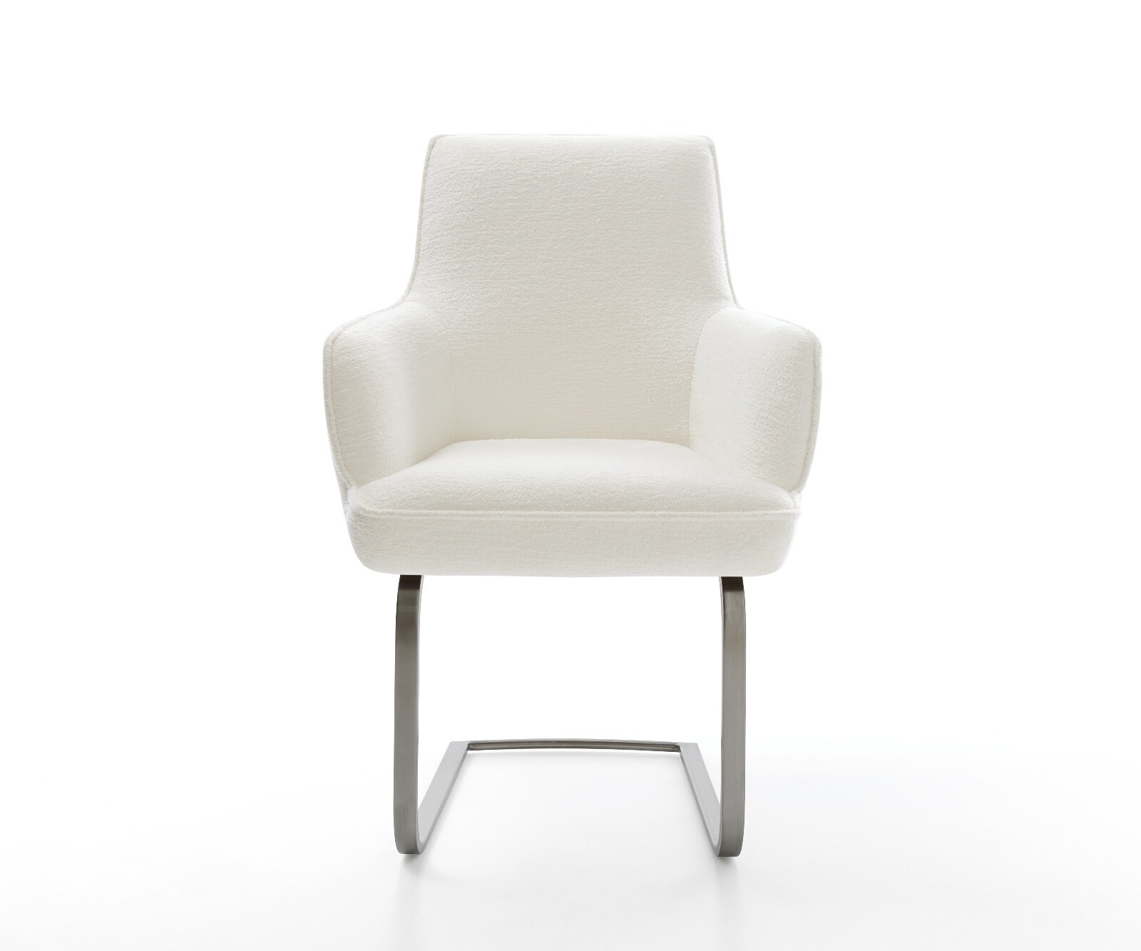 Sledemodel Heira-Flex met armleuning bouclé zacht beige sledemodel vlak grafiet pocketveer kern 2