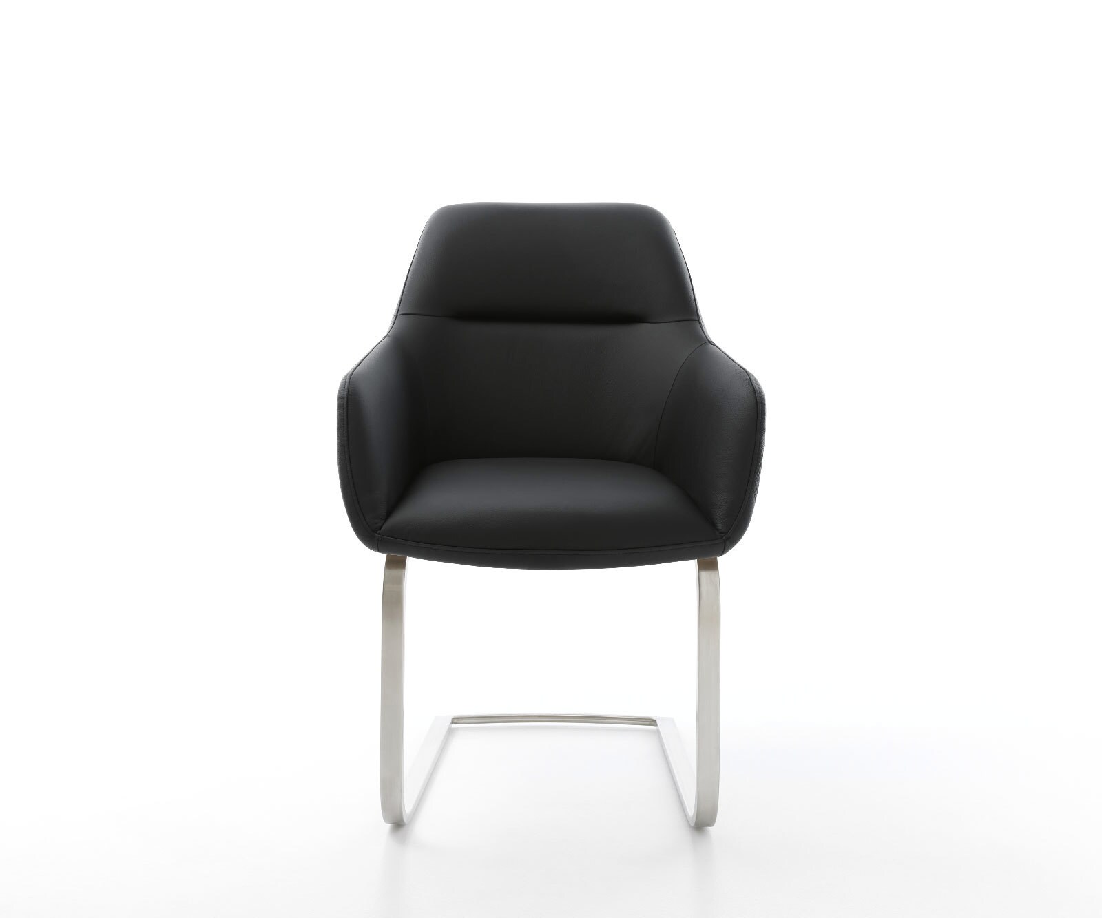 Sledemodel Pejo-Flex echt leer zwart sledemodel vlak roestvrij staal pocketveer kern 1 Sledemodel Pejo-Flex echt leer zwart sledemodel vlak roestvrij staal pocketveer kern 1