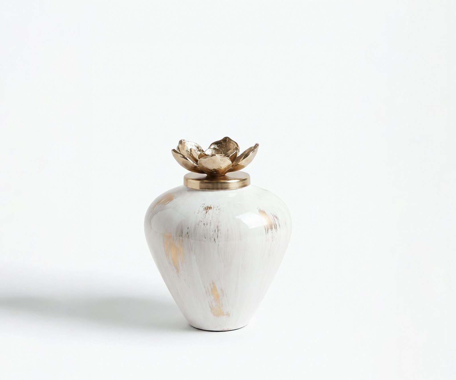 Vaas Florena B19 x D19 x H24 cm Glas Kintsugi Handgemaakt