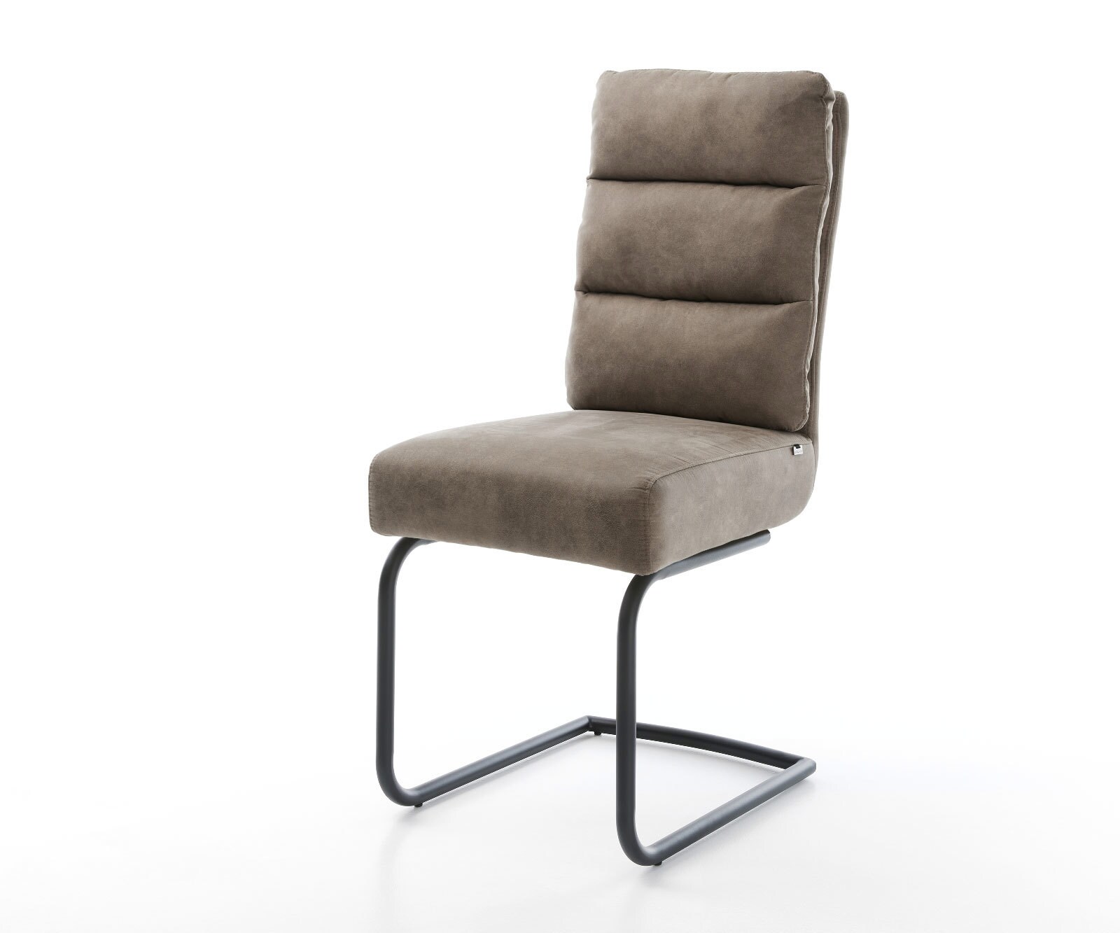 Sledemodel Pela-Flex microvelours taupe vintage sledemodel rond zwart pocketveer kern