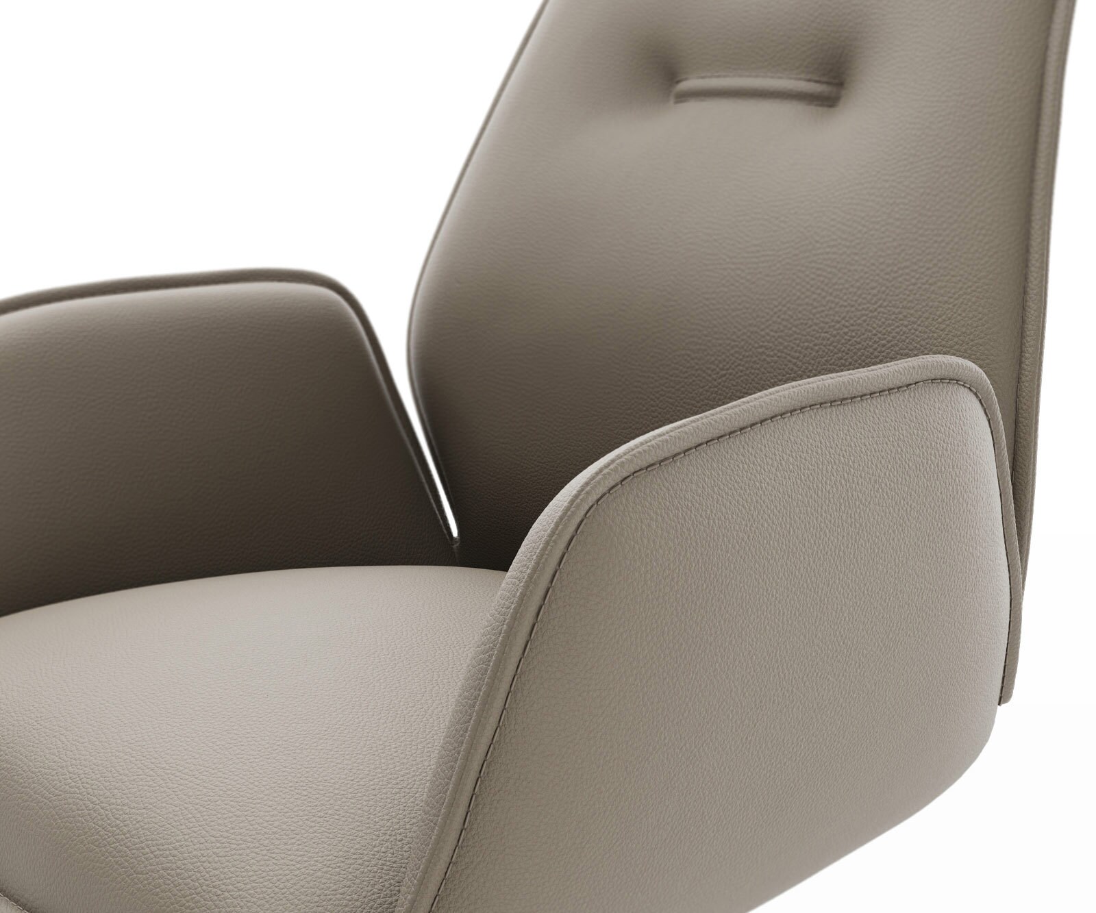 Draaistoel Zoa-Flex echt leer mud kruisframe breed zwart 360° draaibaar rocker-functie pocketveer kern 4