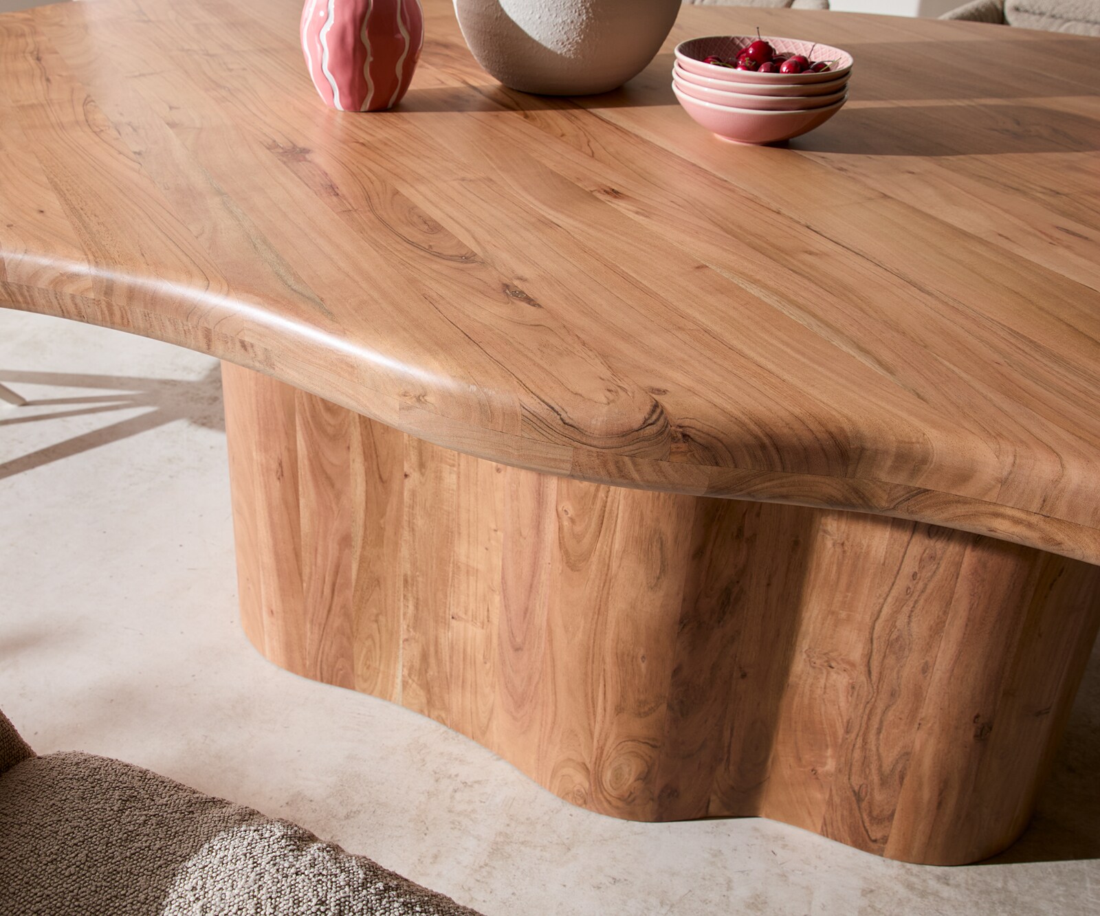 Eettafel Herkon 240x140 acacia naturel houten onderstel 5