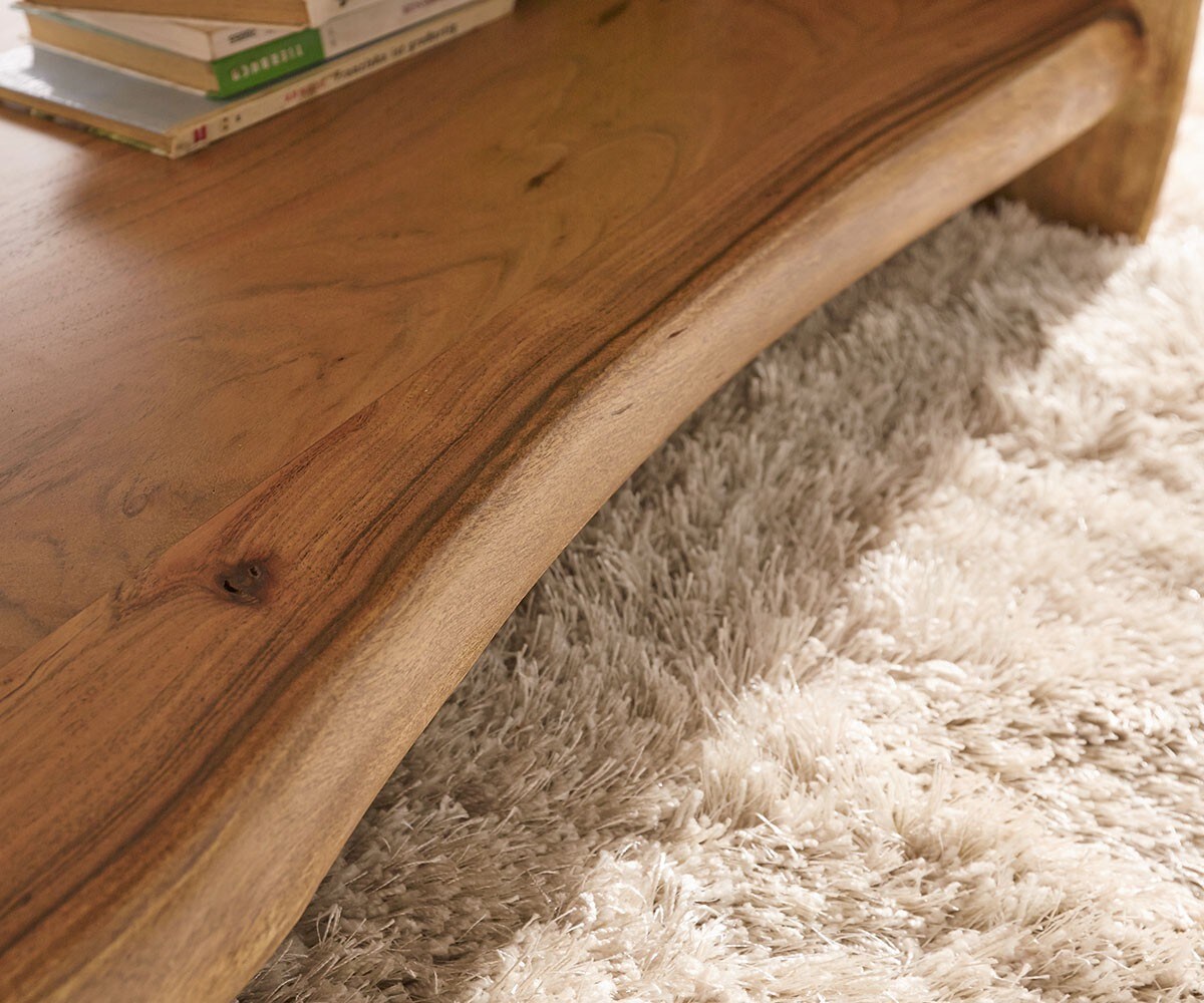 Salontafel Live-edge 130x60 cm acacia natuur boomrand 3