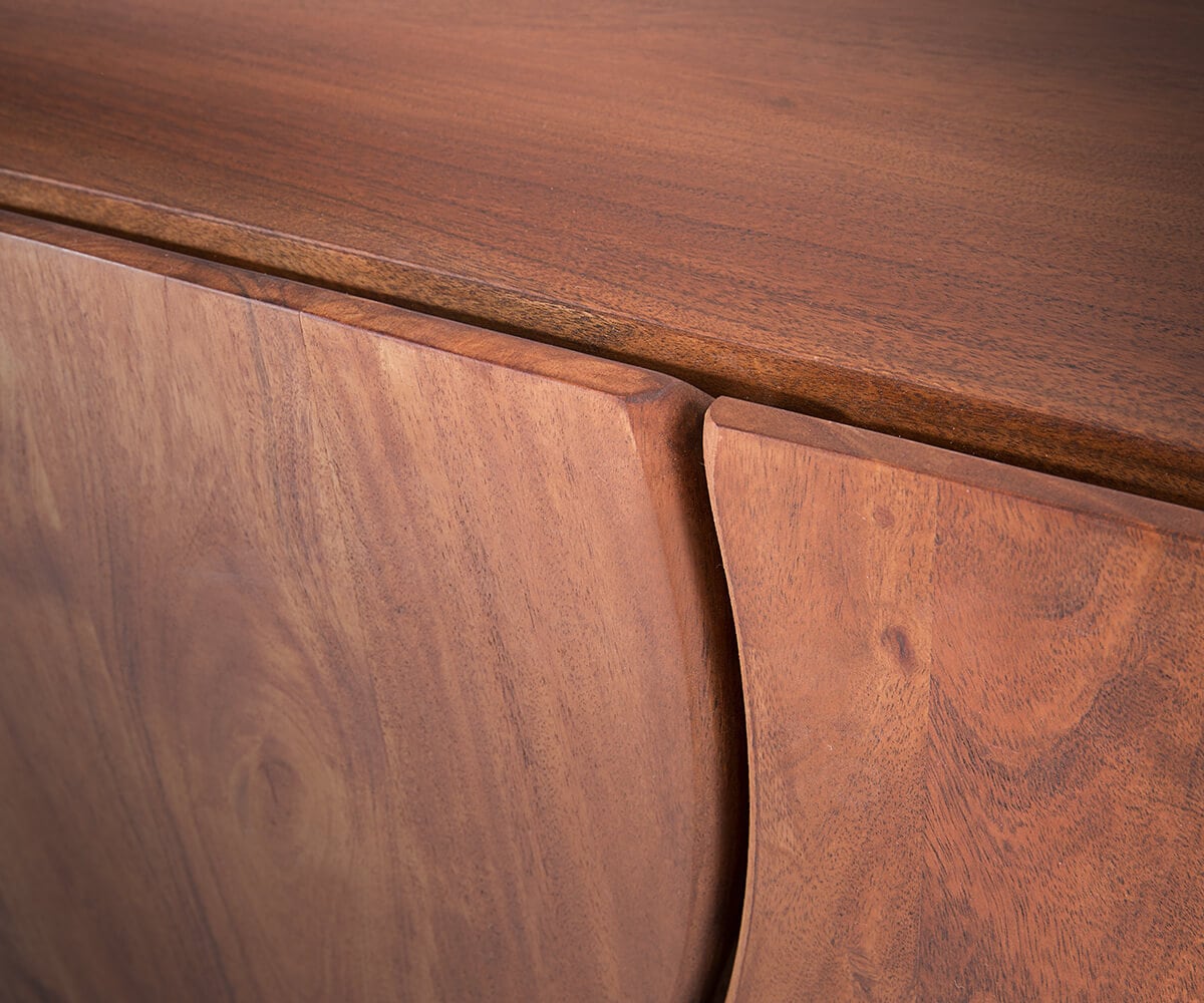 TV-meubel Live-Edge 220 cm acacia bruin massief 6 deuren 3 TV-meubel Live-Edge 220 cm acacia bruin massief 6 deuren 3