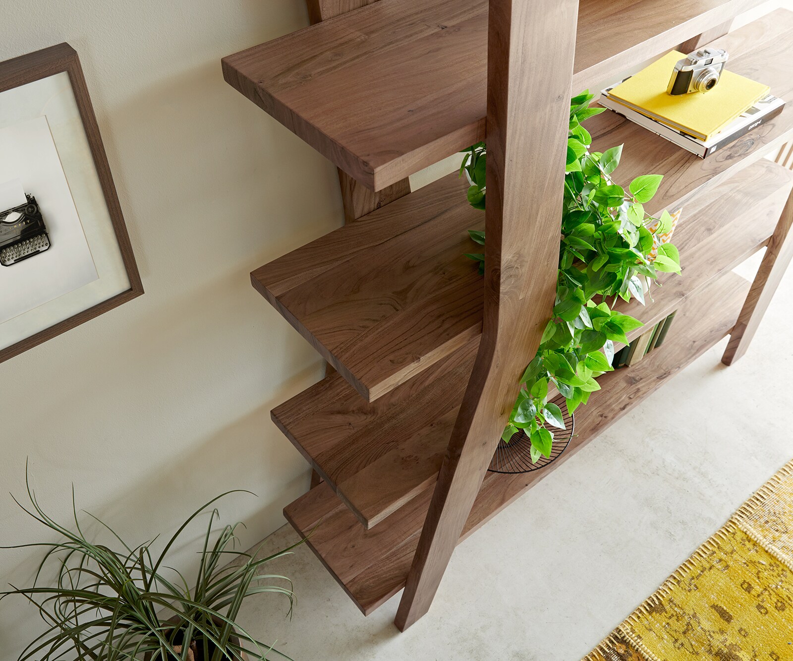 Rek Xanthios 170x40 cm acacia bruin 6 Rek Xanthios 170x40 cm acacia bruin 6