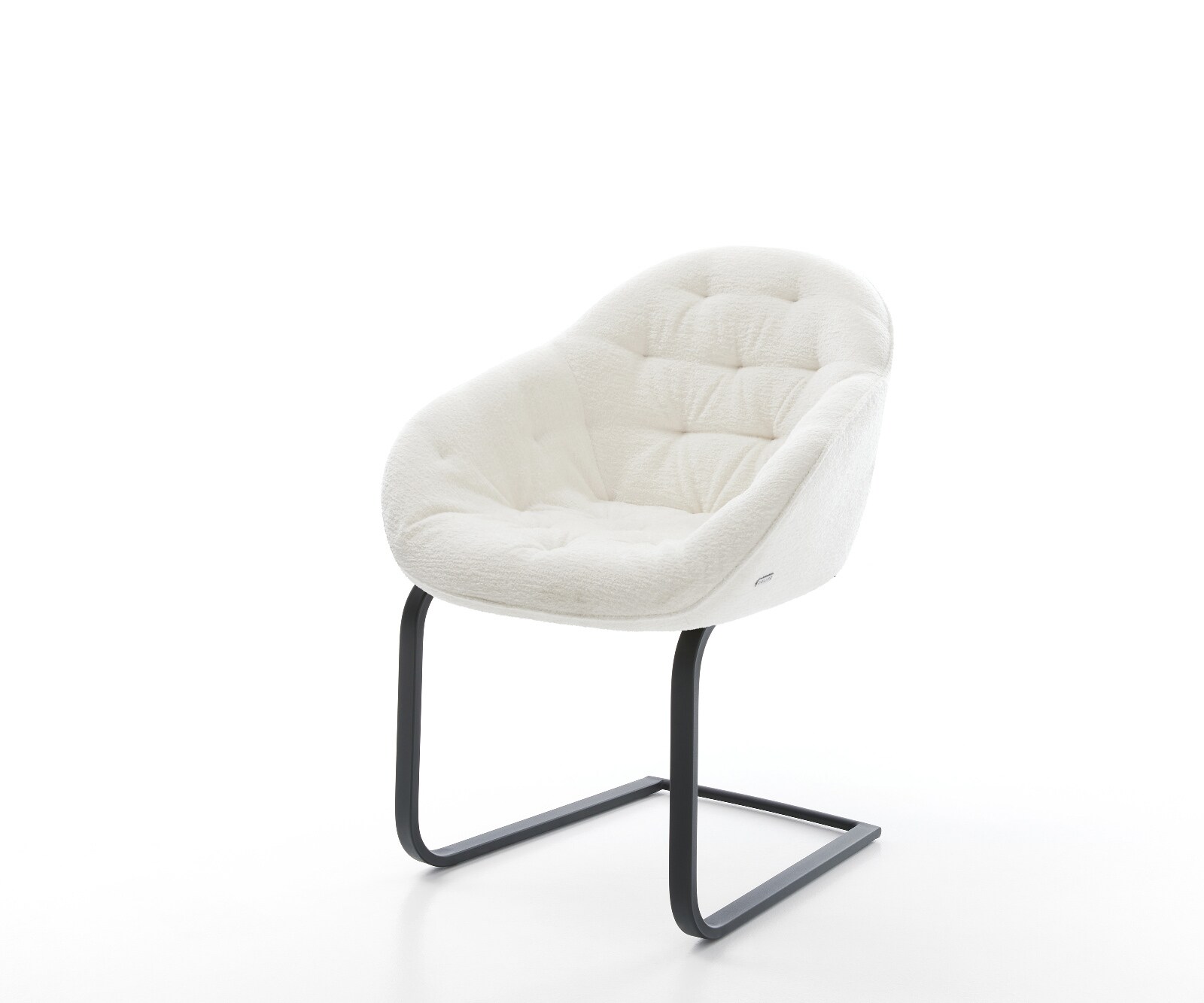 Sledemodel Gaio-Flex bouclé zacht beige sledemodel vlak zwart 1