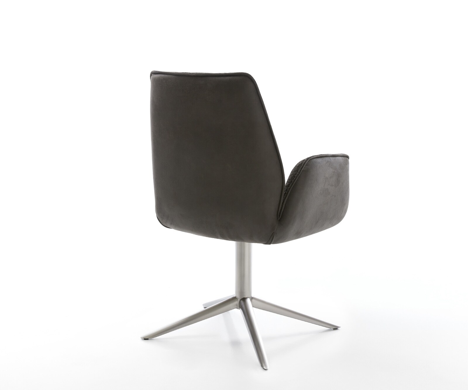 Draaistoel Zoa-Flex materiaalmix zwart kruispoot roestvrij staal 360° draaibaar rocker-functie pocketveer kern 5