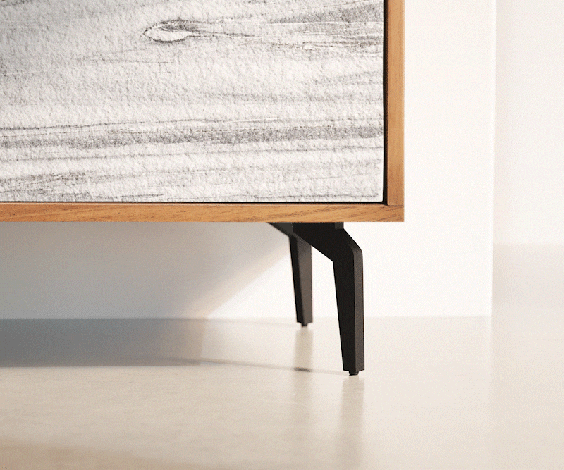 Dressoir Kleo 175 cm acacia natuur 4 deurs hoekig poot metaal zwart 6 Dressoir Kleo 175 cm acacia natuur 4 deurs hoekig poot metaal zwart 6