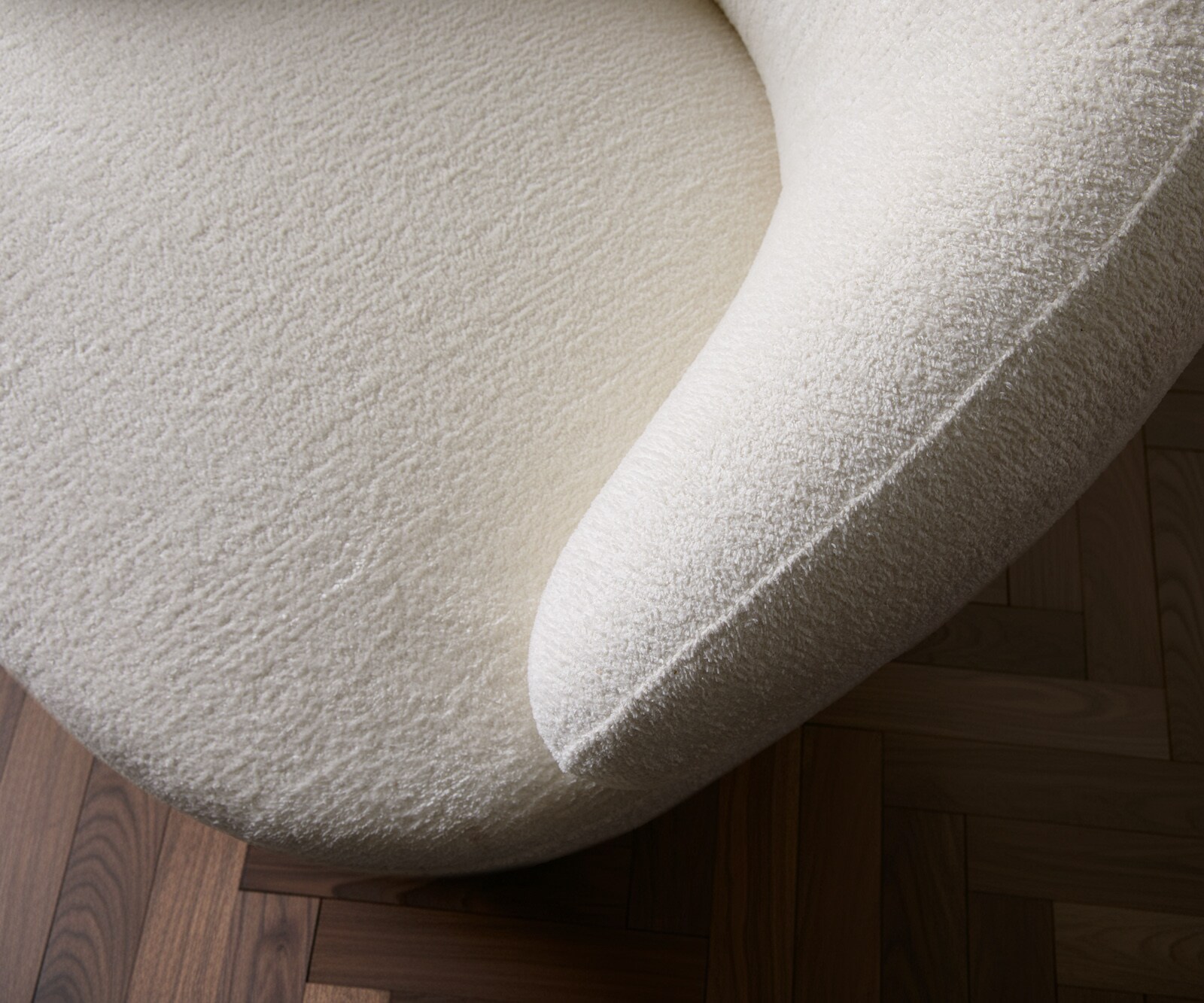 Fauteuil Nova 88x88 cm bouclé Soft Beige 5