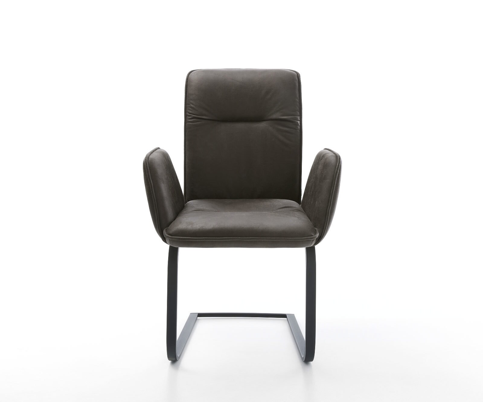 Sledemodel Vinja-Flex microvelours antraciet vintage sledemodel vlak zwart 1