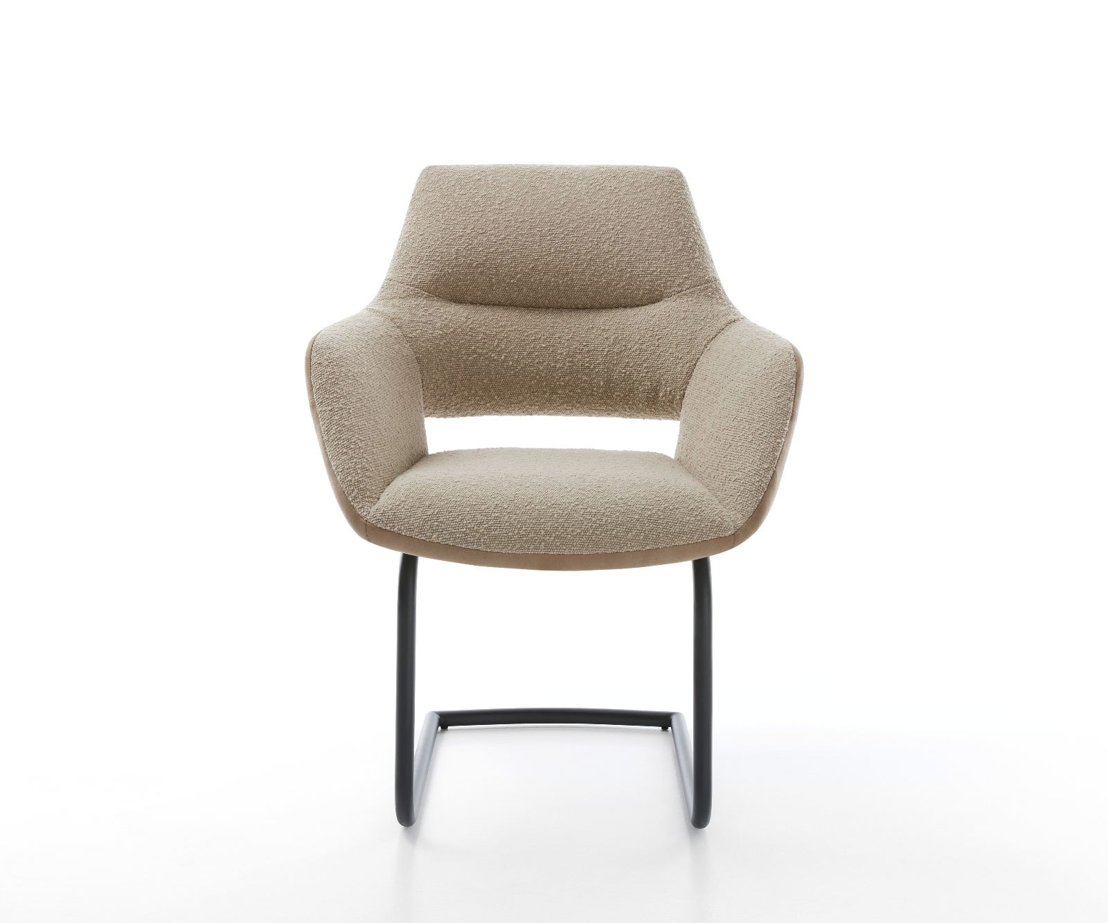 Sledemodel Yago-Flex met armleuning materiaalmix mud sledemodel rond zwart pocketveer kern 1 Sledemodel Yago-Flex met armleuning materiaalmix mud sledemodel rond zwart pocketveer kern 1