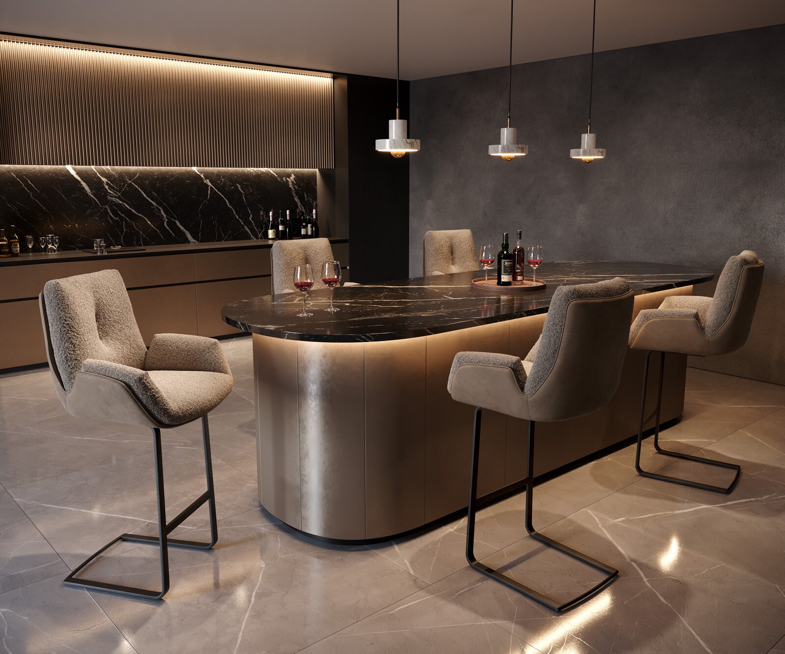 Barstoel Clea-Flex materiaalmix Mud vrijstaand vlak metaal pocketvering 1 Barstoel Clea-Flex materiaalmix Mud vrijstaand vlak metaal pocketvering 1