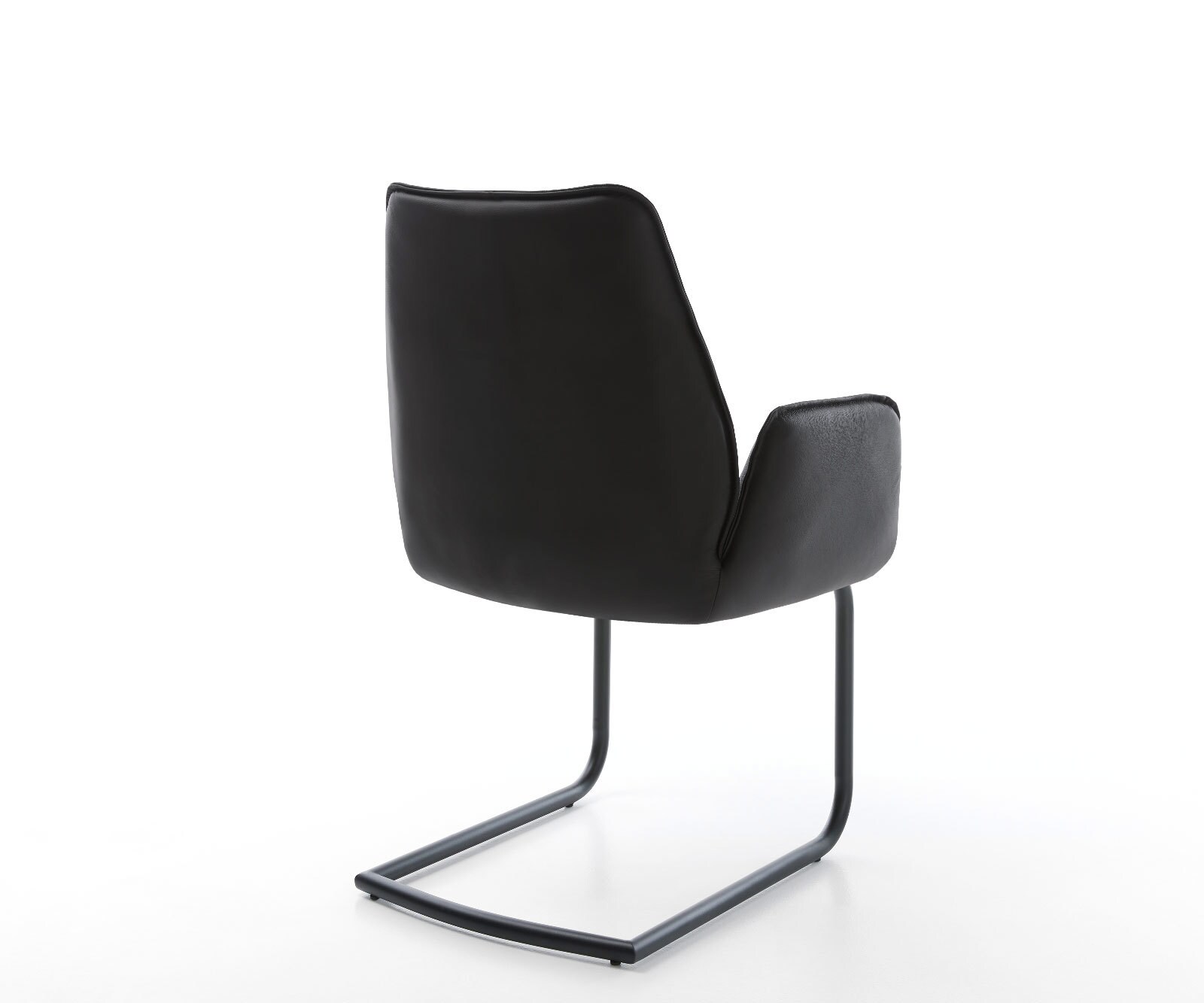 Sledemodel Zoa-Flex echt leer zwart sledemodel rond zwart pocketveer kern 5