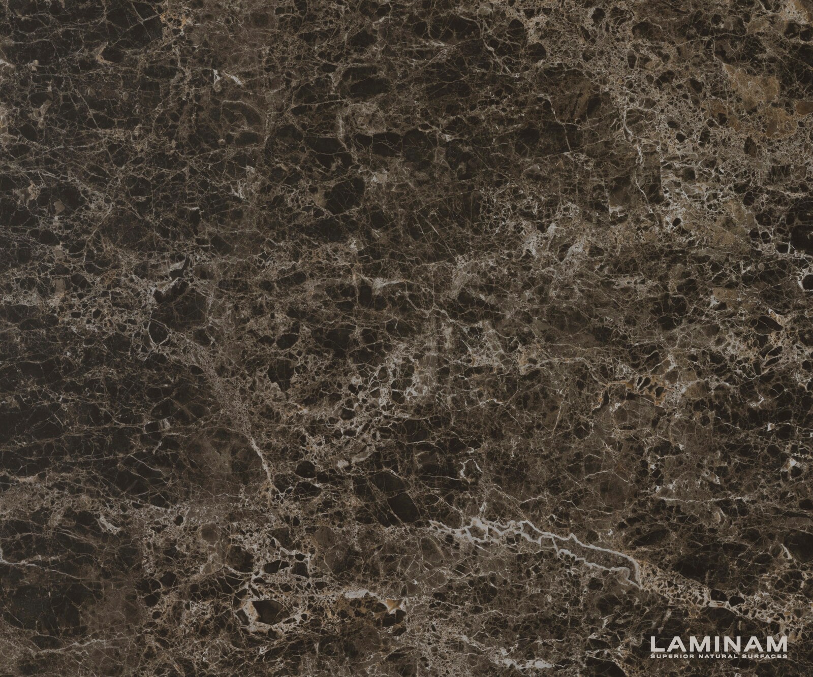Eettafel Edge Oval 280x130 keramiek  Laminam® Emperador Extra Lucidato donkerbruin Prisma metaal goud 3