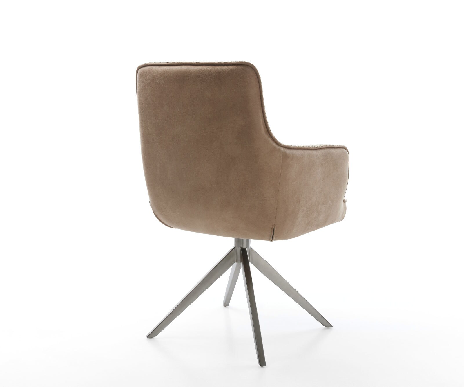 Draaistoel Heira-Flex met armleuning microvelours mud kruisframe breed grafiet 360° draaibaar rocker-functie pocketveer kern 5