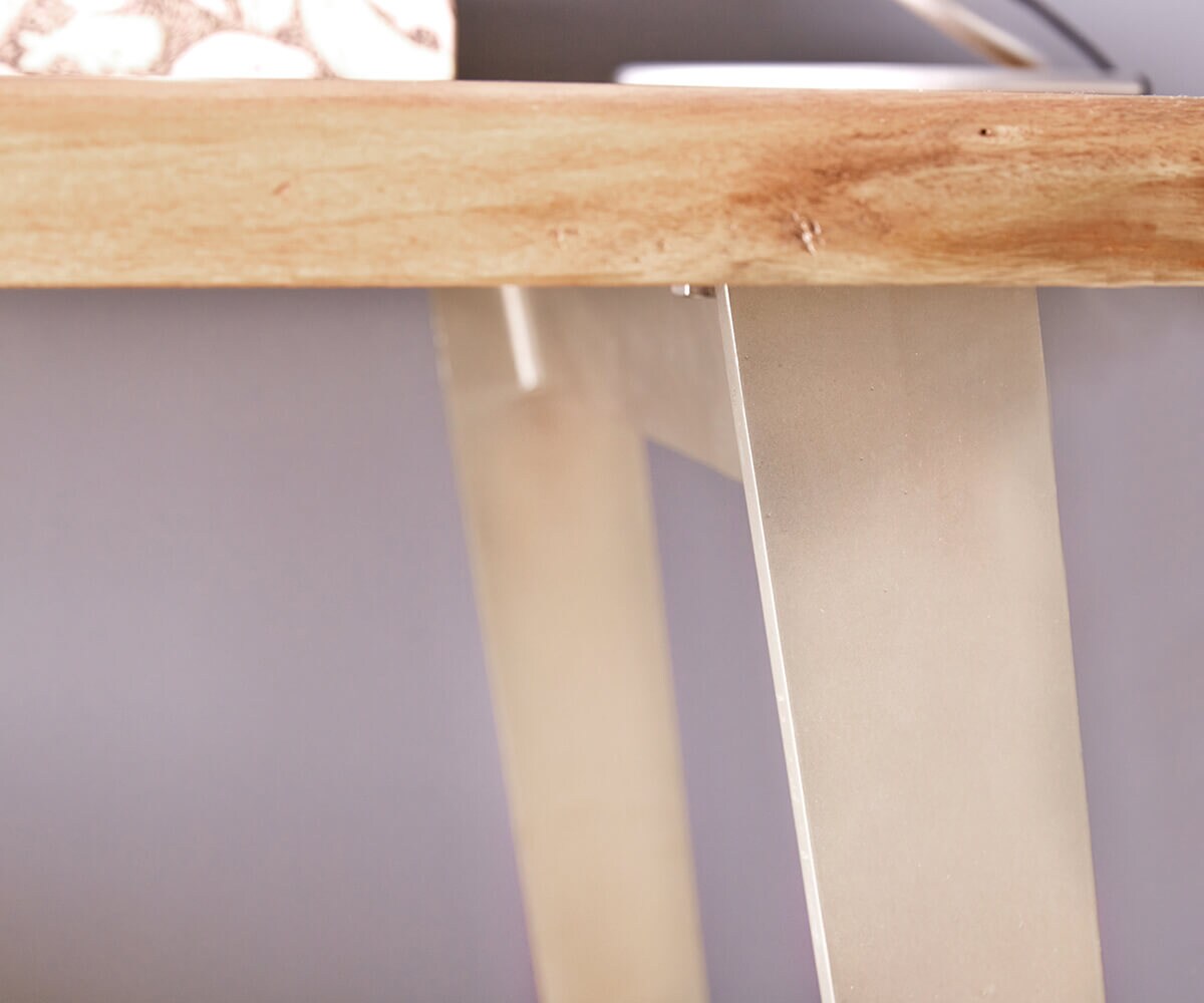 Bureautafel Live-Edge 150x60 cm acacia natuur 3 laden 5