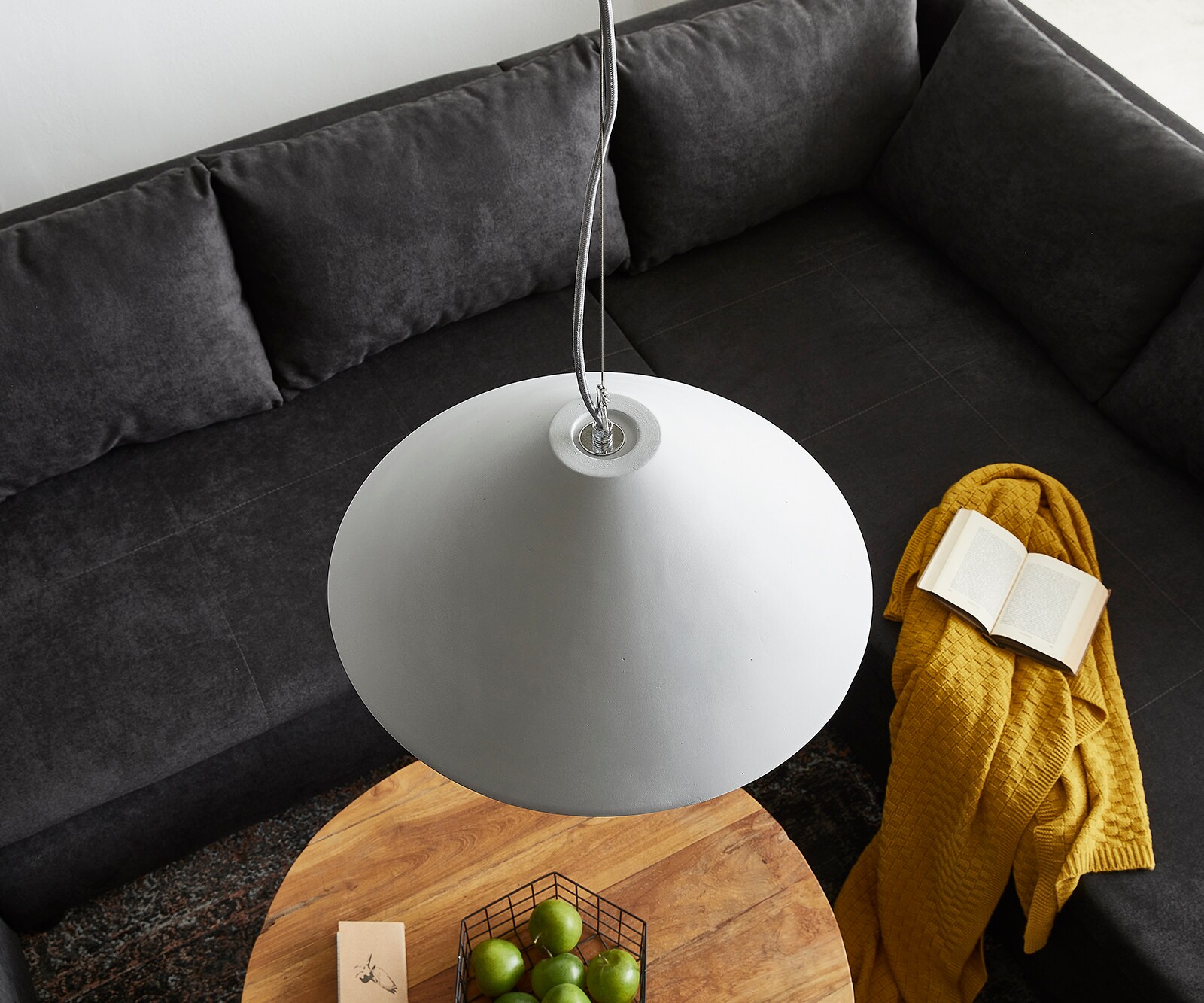 Hanglamp Fatua 40 cm Beton 60 W pendellamp lamp 4