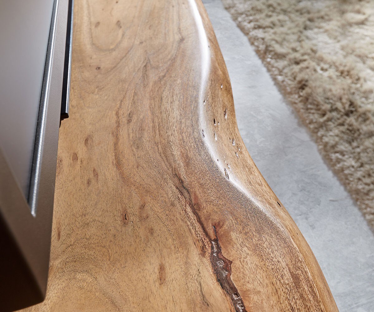 TV-meubel Live-Edge 145 cm acacia natuur vak 3 lades 3