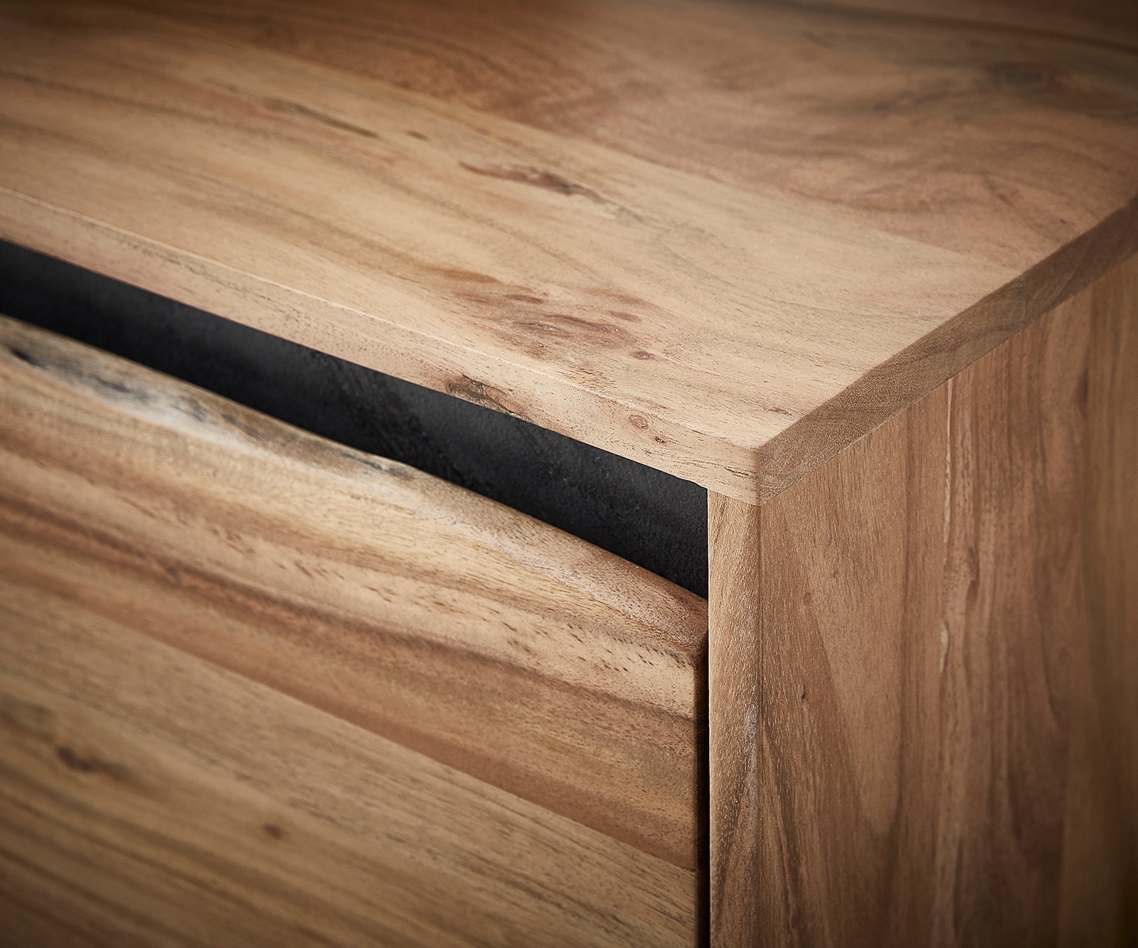 Dressoir Stonegrace 200x45 cm acacia natuur 4 deuren 5 Dressoir Stonegrace 200x45 cm acacia natuur 4 deuren 5