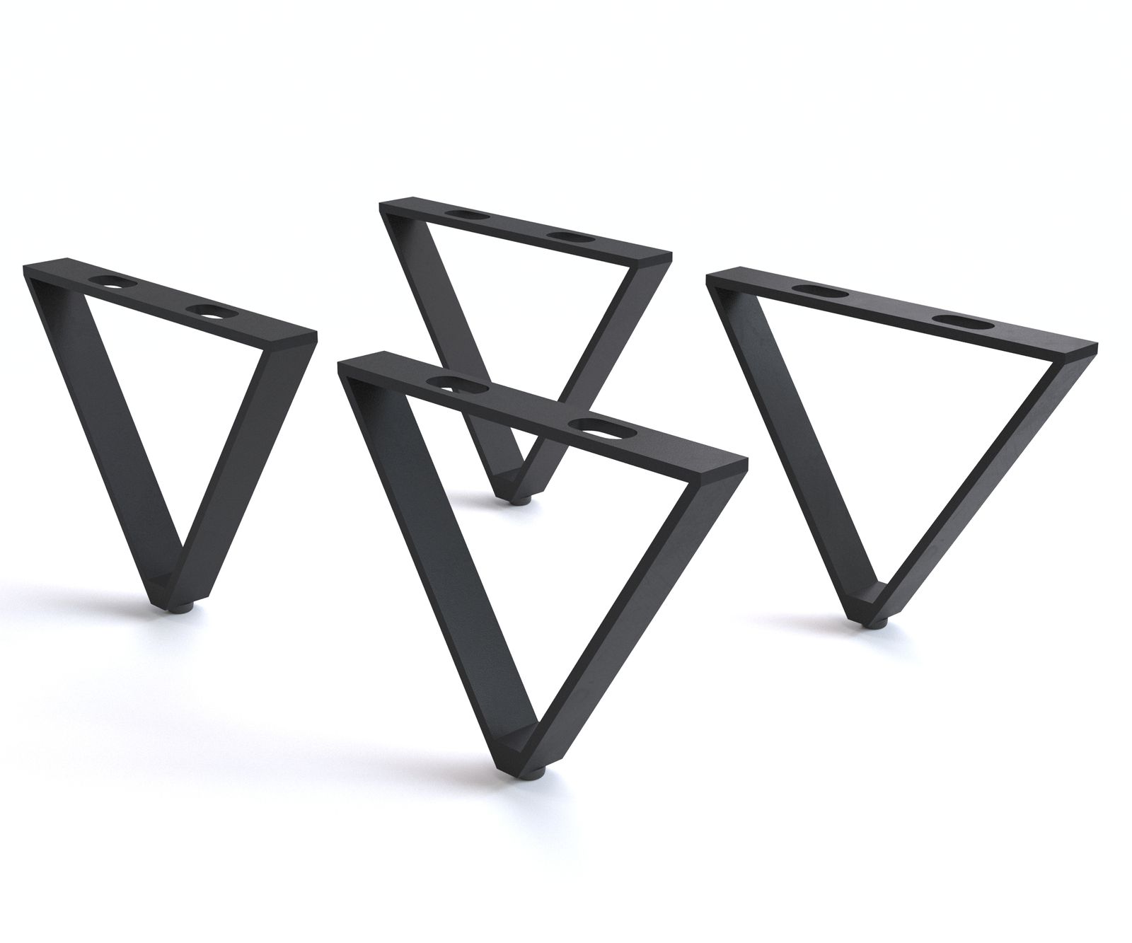 V-poot 15 cm metaal zwart voor alle soorten meubels (set van 4) 1