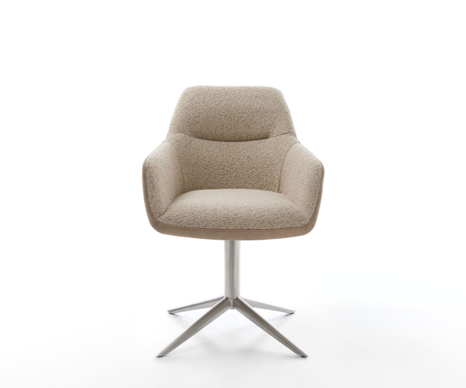Draaistoel Pejo-Flex materiaalmix mud kruispoot roestvrij staal 360° draaibaar rocker-functie pocketveer kern 1
