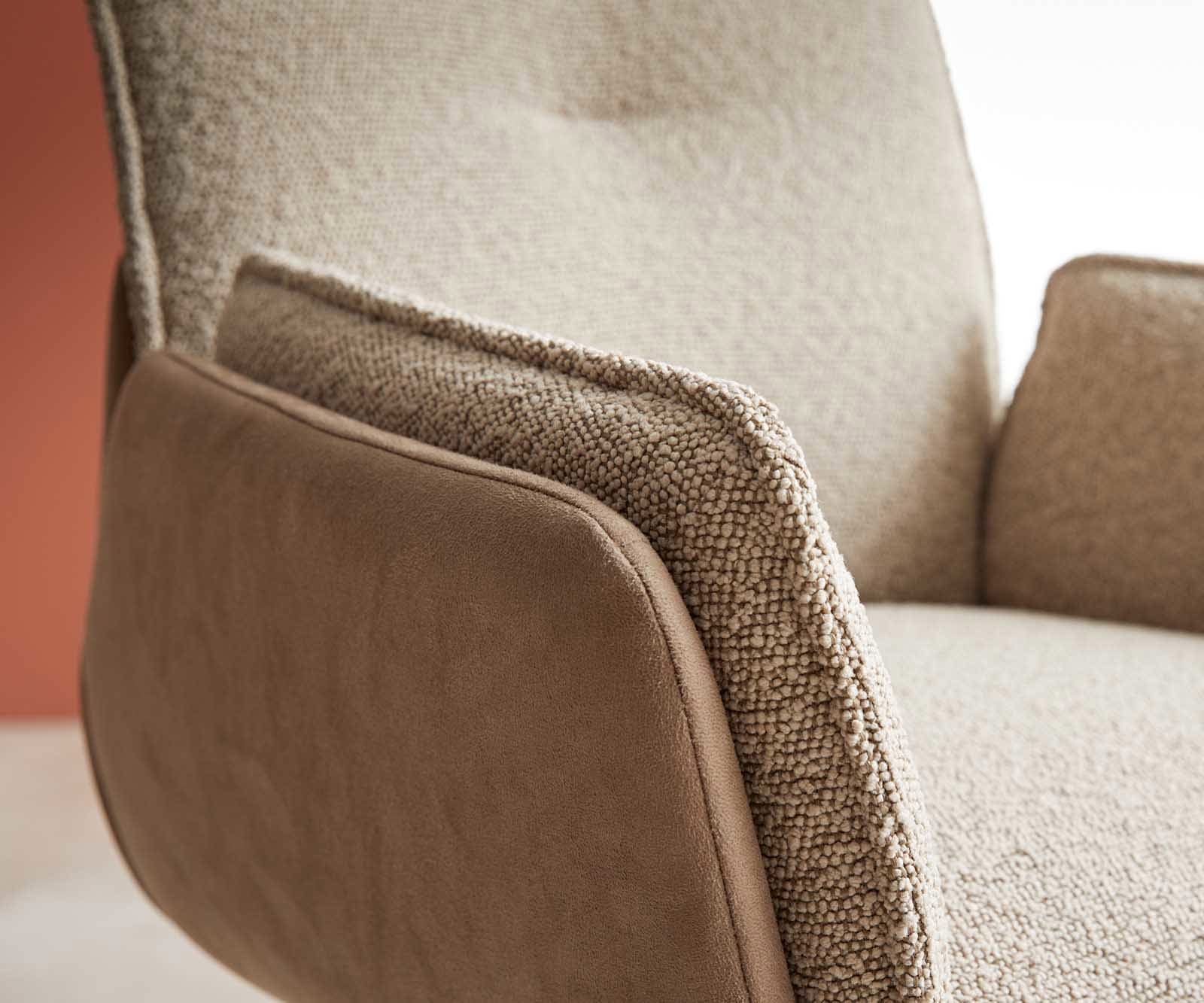 Draaistoel Nela-Flex materiaalmix mud kruisframe conisch roestvrij staal 180° draaibaar 3 Draaistoel Nela-Flex materiaalmix mud kruisframe conisch roestvrij staal 180° draaibaar 3