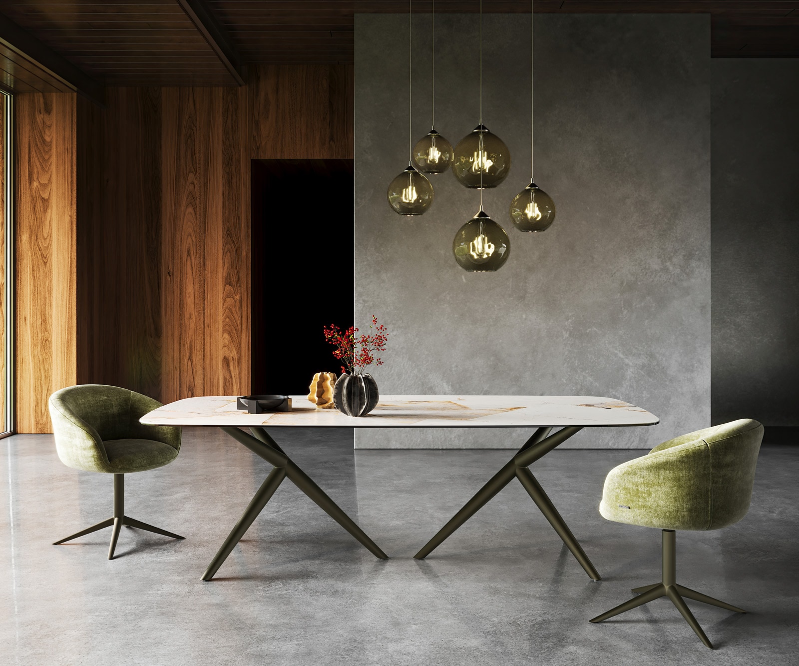 Eettafel Edge Boot 240x120 keramiek Iris FMG Patagonia Lappato Estelar rond  metaal effect afwerking titanium 1 Eettafel Edge Boot 240x120 keramiek Iris FMG Patagonia Lappato Estelar rond  metaal effect afwerking titanium 1