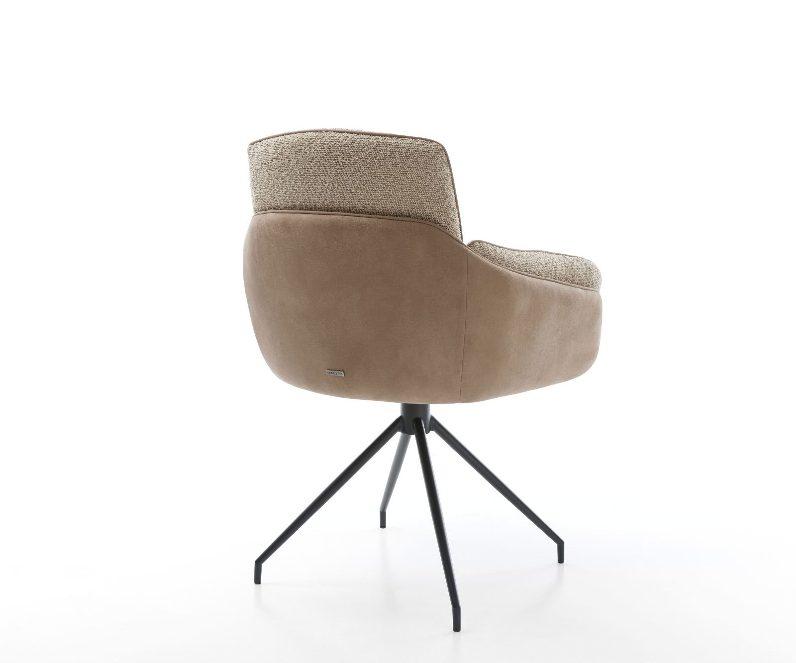 Draaistoel Luan-Flex met armleuning materiaalmix mud kruisframe conisch zwart 180° draaibaar 3 Draaistoel Luan-Flex met armleuning materiaalmix mud kruisframe conisch zwart 180° draaibaar 3