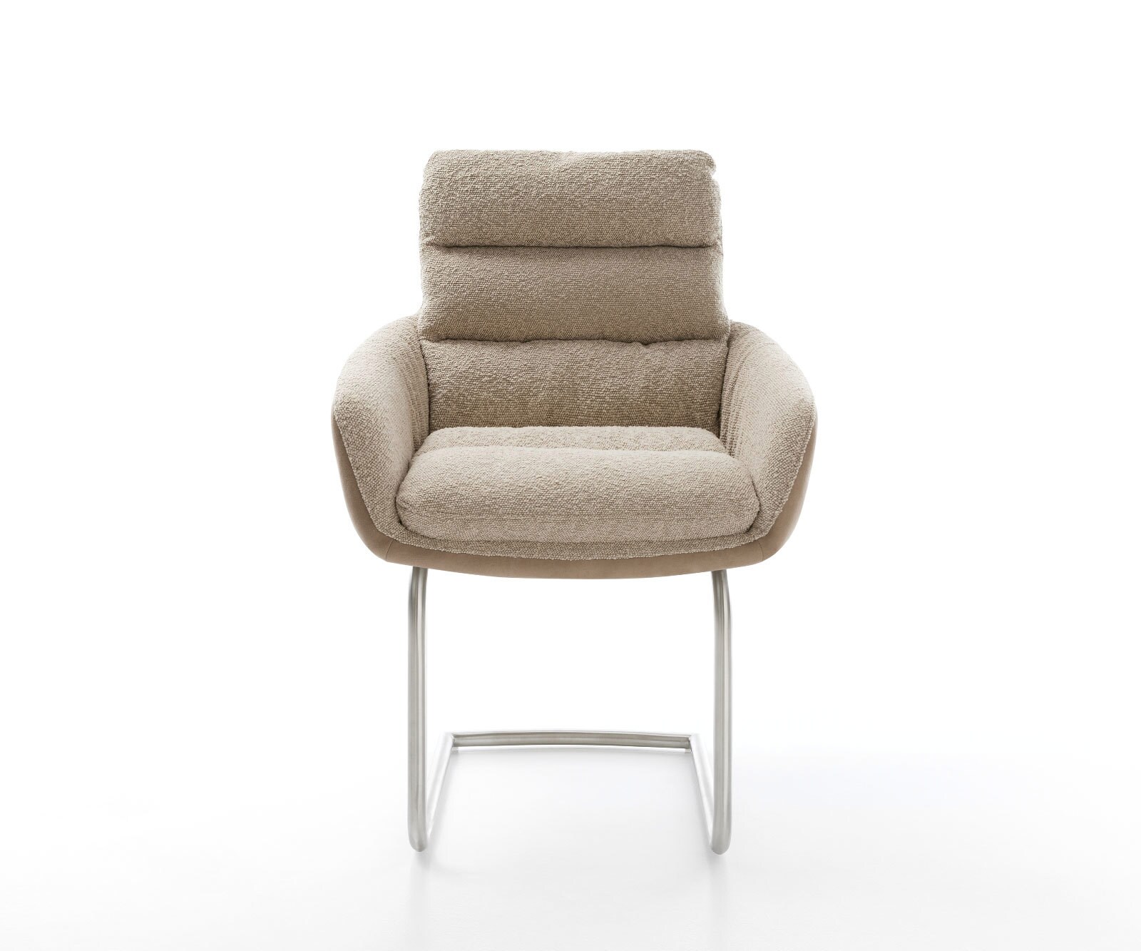 Sledemodel Abelia-Flex met armleuning materiaalmix mud sledemodel rond roestvrij staal 1 Sledemodel Abelia-Flex met armleuning materiaalmix mud sledemodel rond roestvrij staal 1