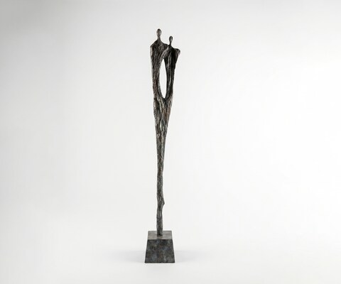 Beeldje Gemini B22 x D22 x H166 cm Aluminium Umbra Antica Handgemaakt